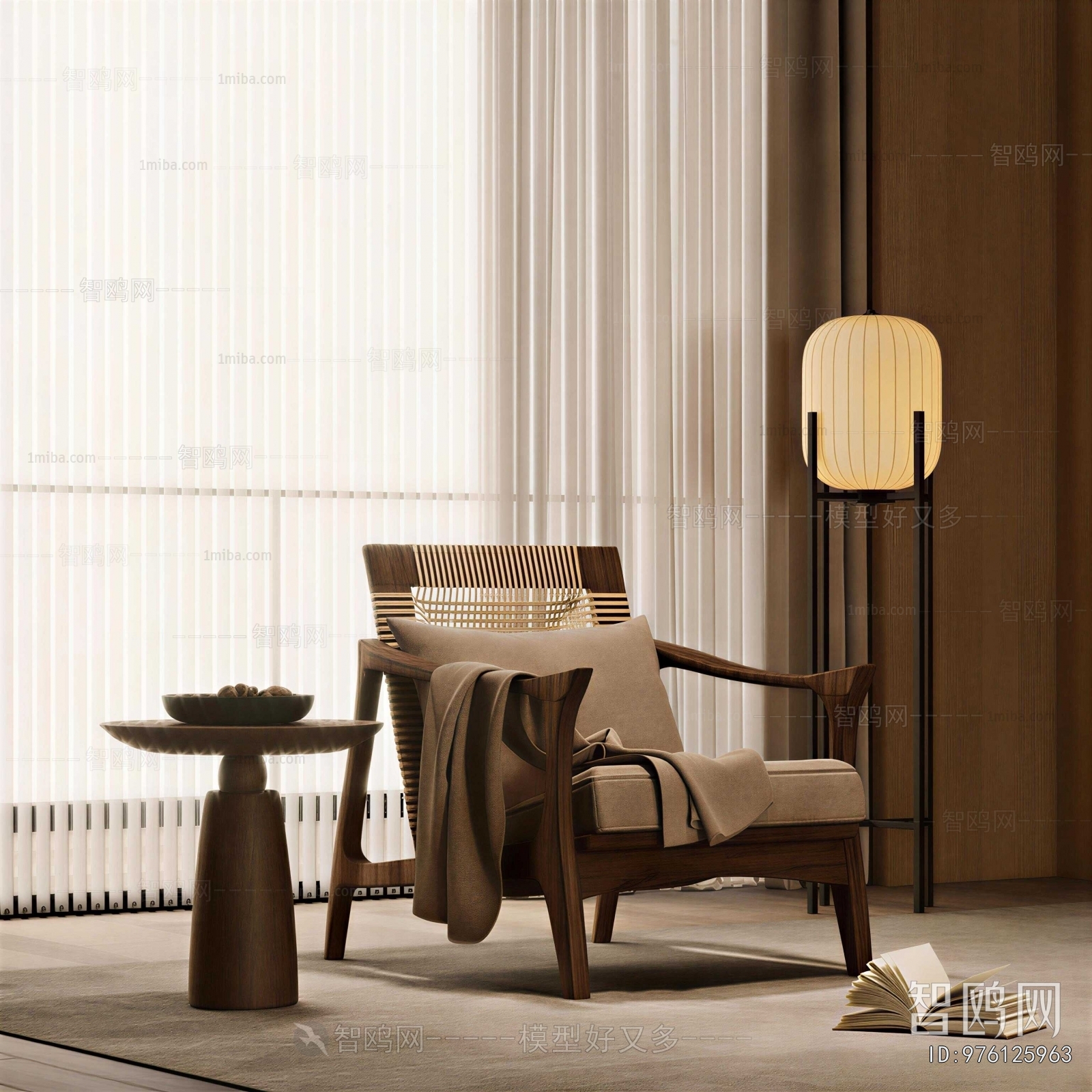 Wabi-sabi Style Lounge Chair