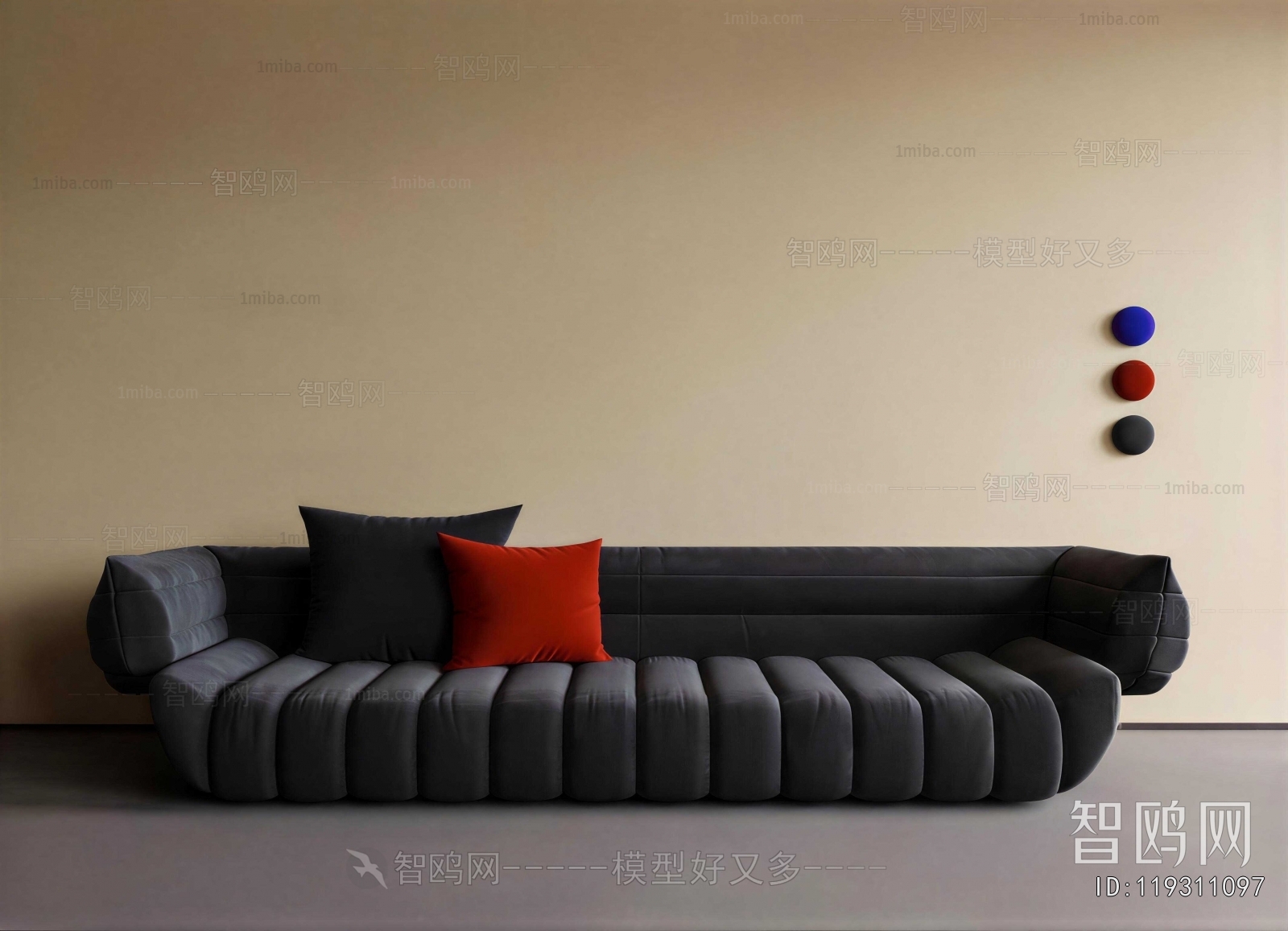 Modern Three-seat Sofa
