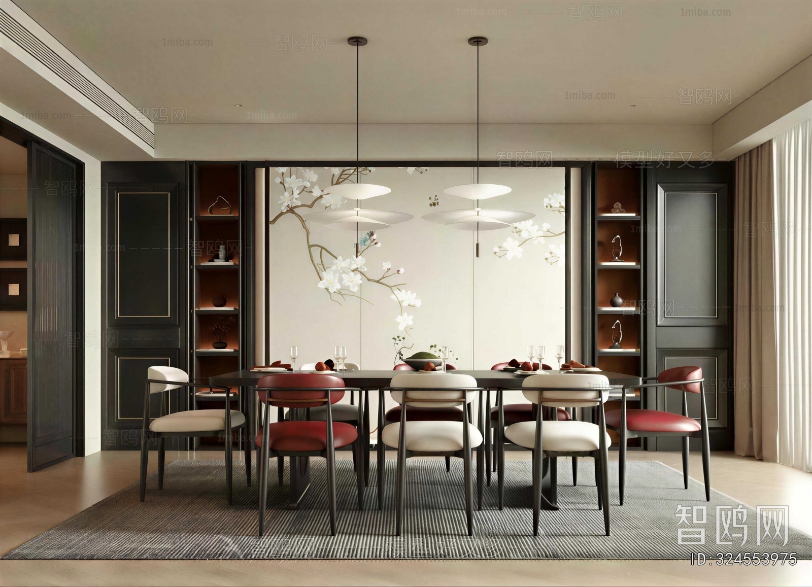 New Chinese Style Dining Room
