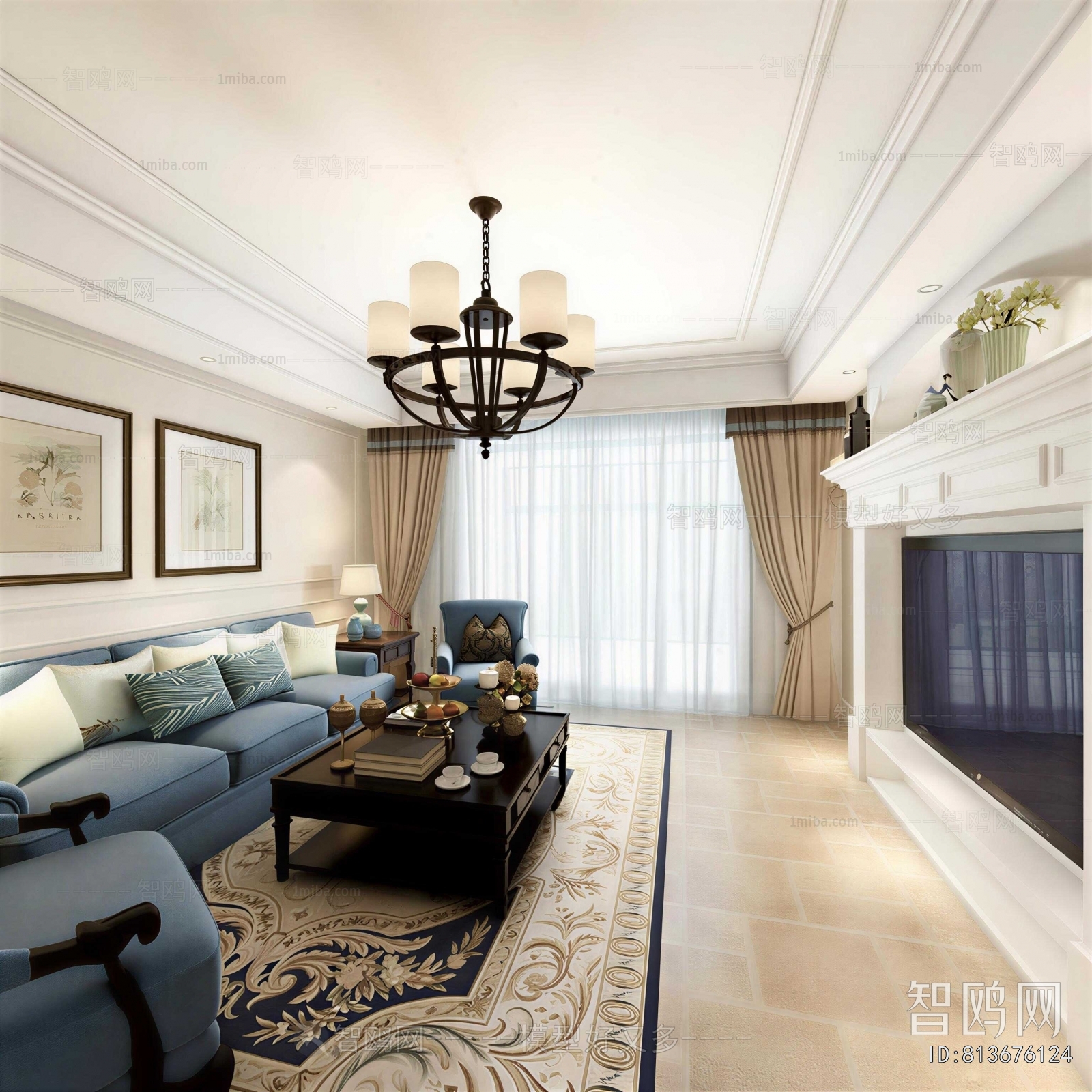 American Style A Living Room