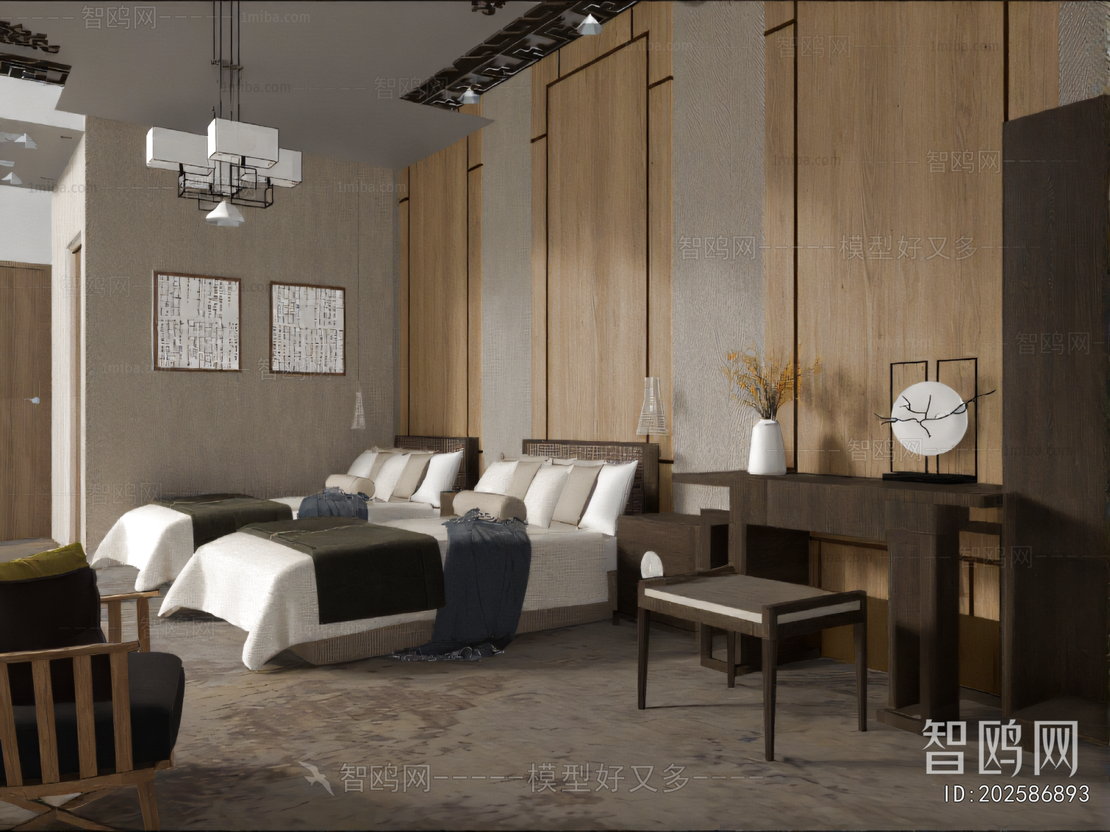 New Chinese Style Guest Room