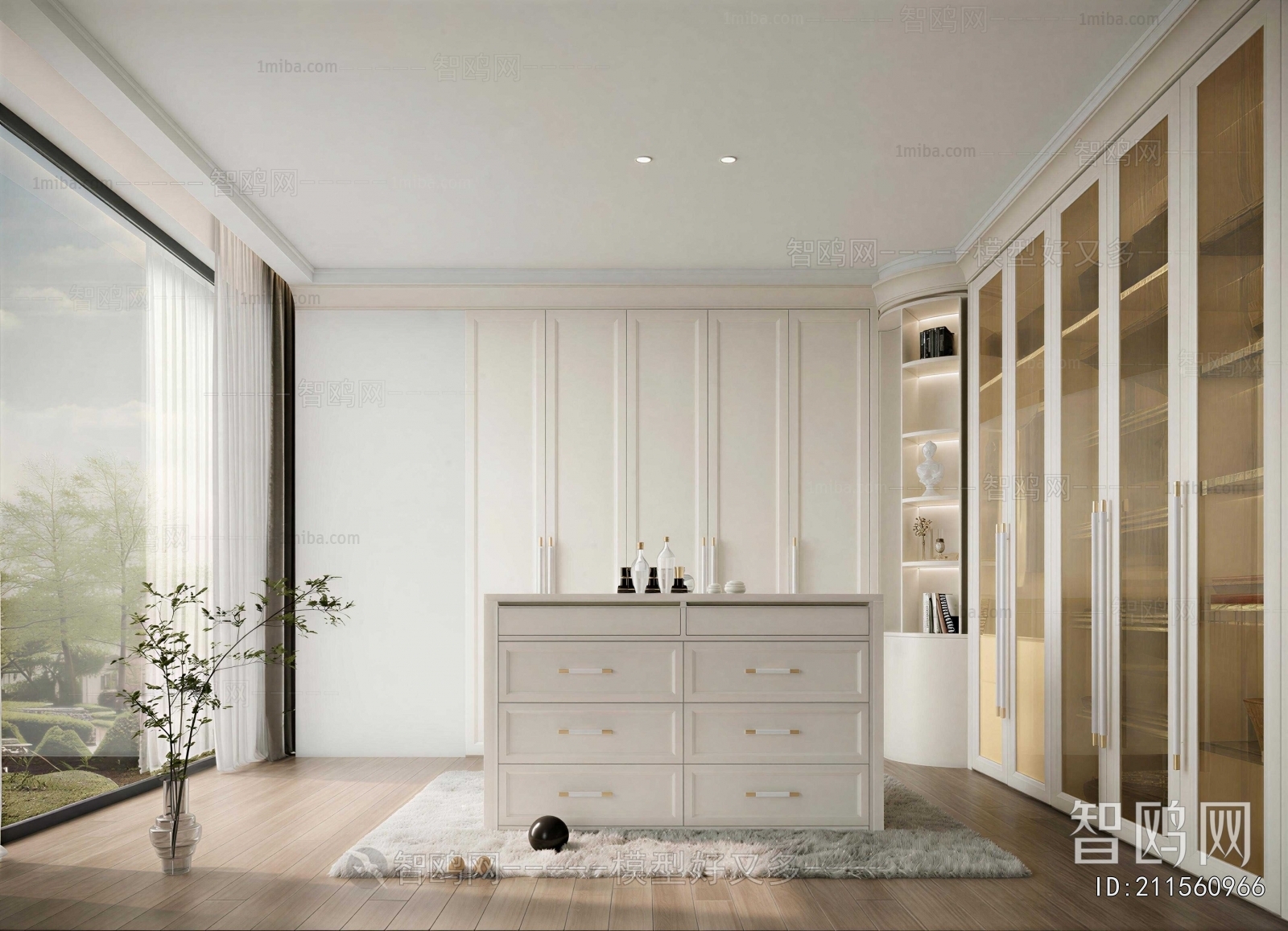 Modern Clothes Storage Area