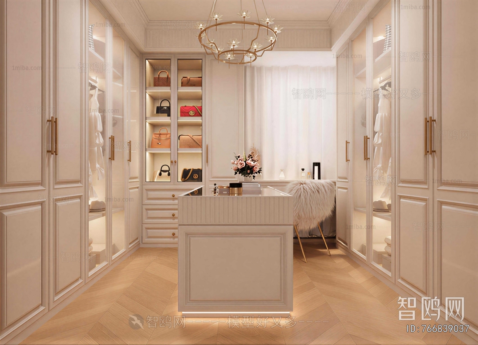 French Style Clothes Storage Area