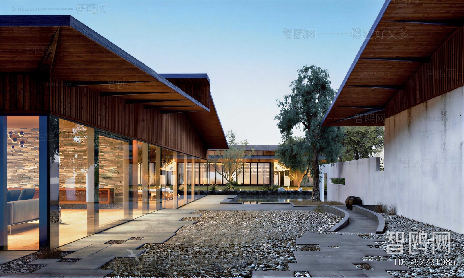 New Chinese Style Courtyard/landscape