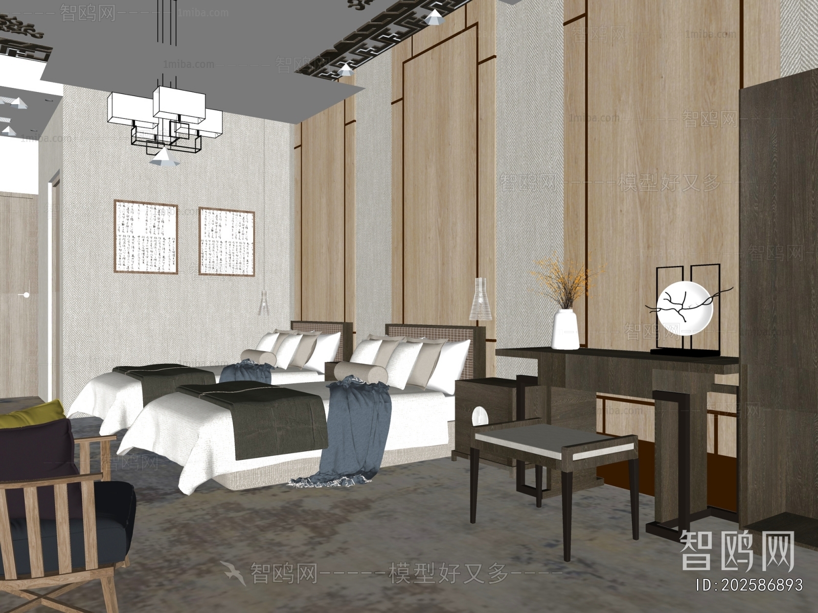 New Chinese Style Guest Room