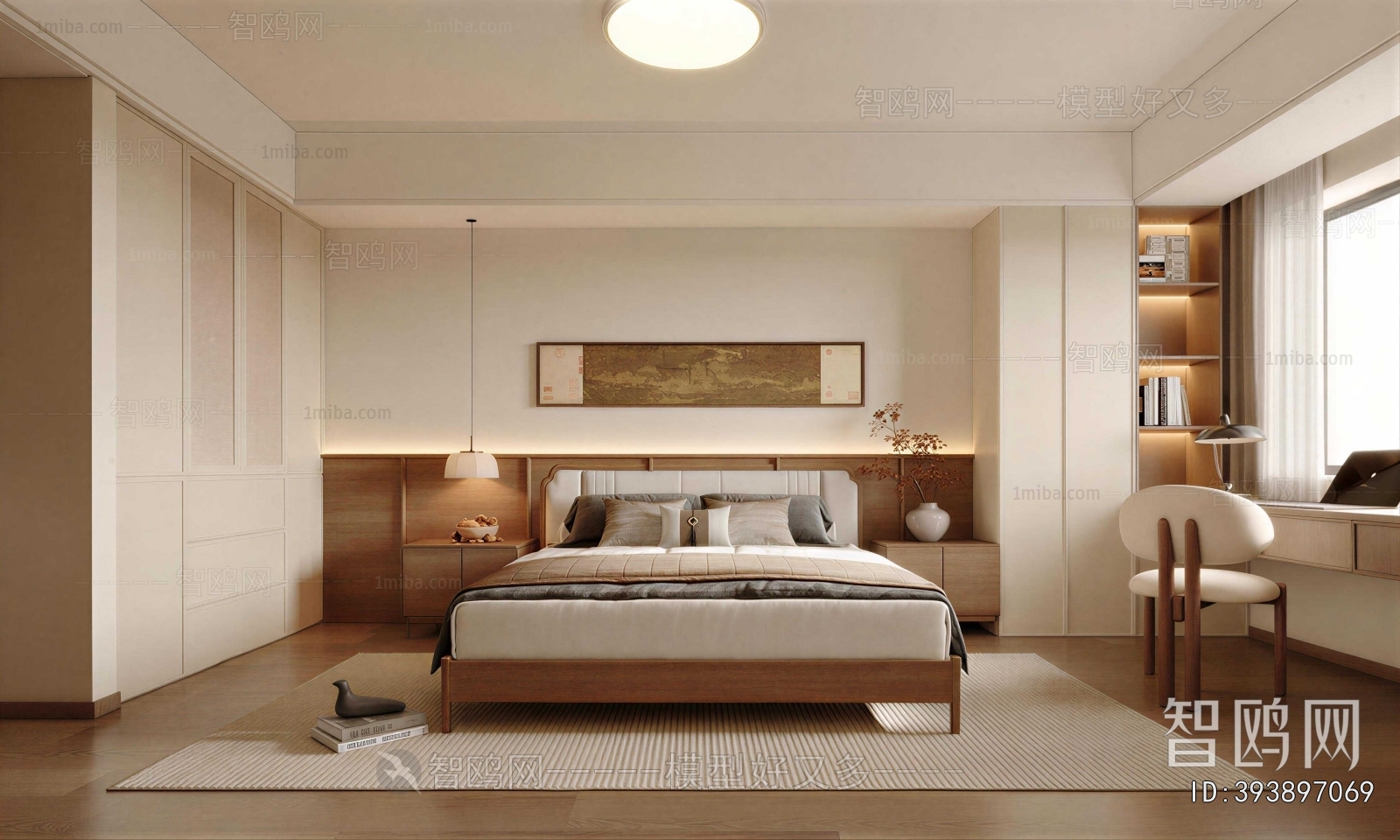 New Chinese Style Bedroom