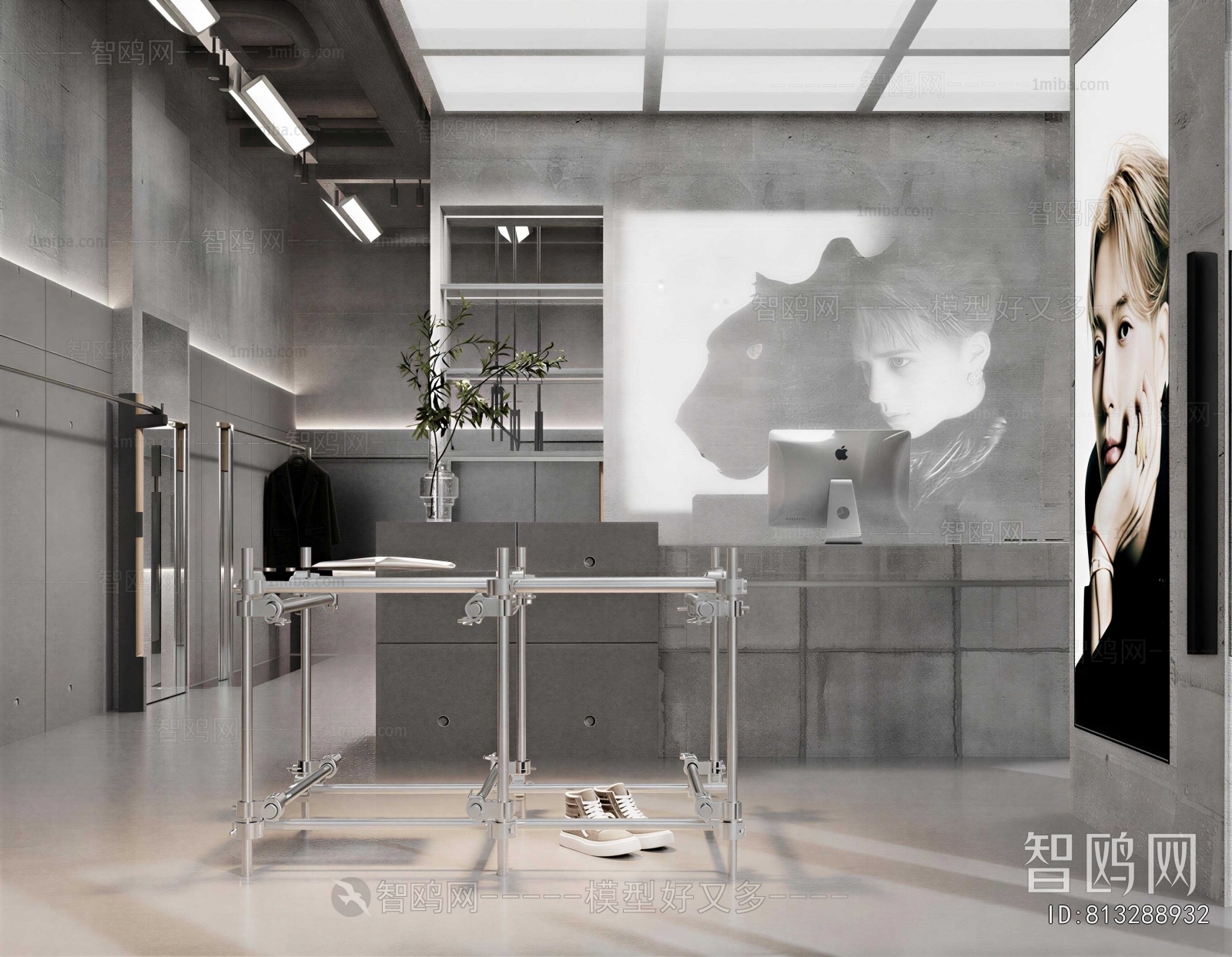 Industrial Style Clothing Store