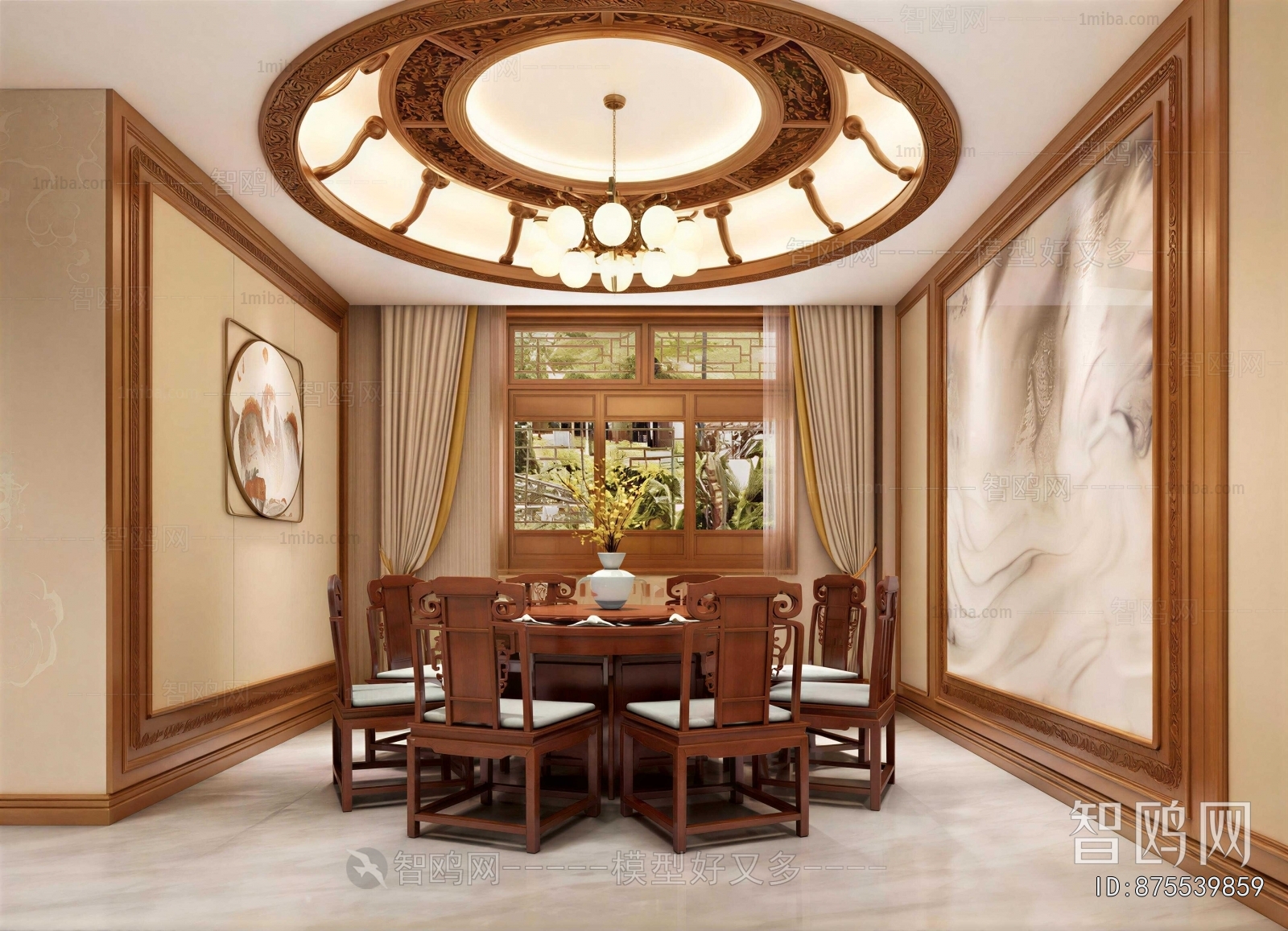 New Chinese Style Dining Room