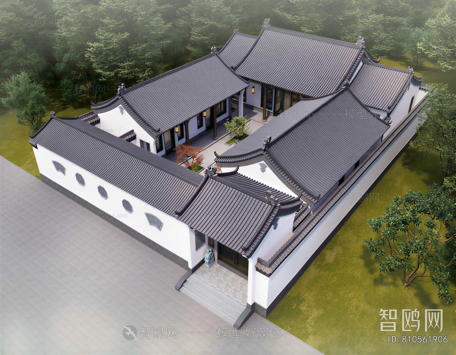 Chinese Style Ancient Architectural Buildings