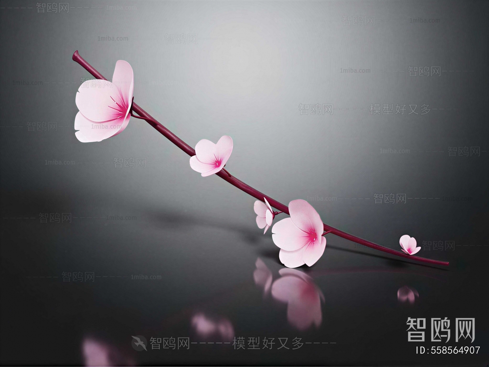 Modern Flowers And Grass