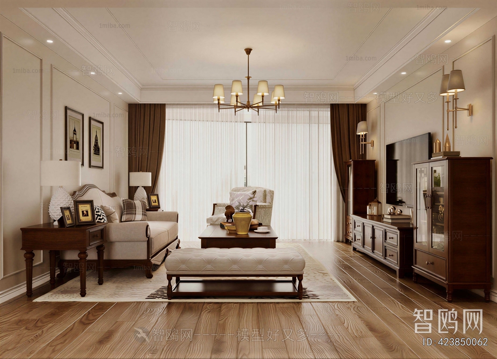 American Style A Living Room