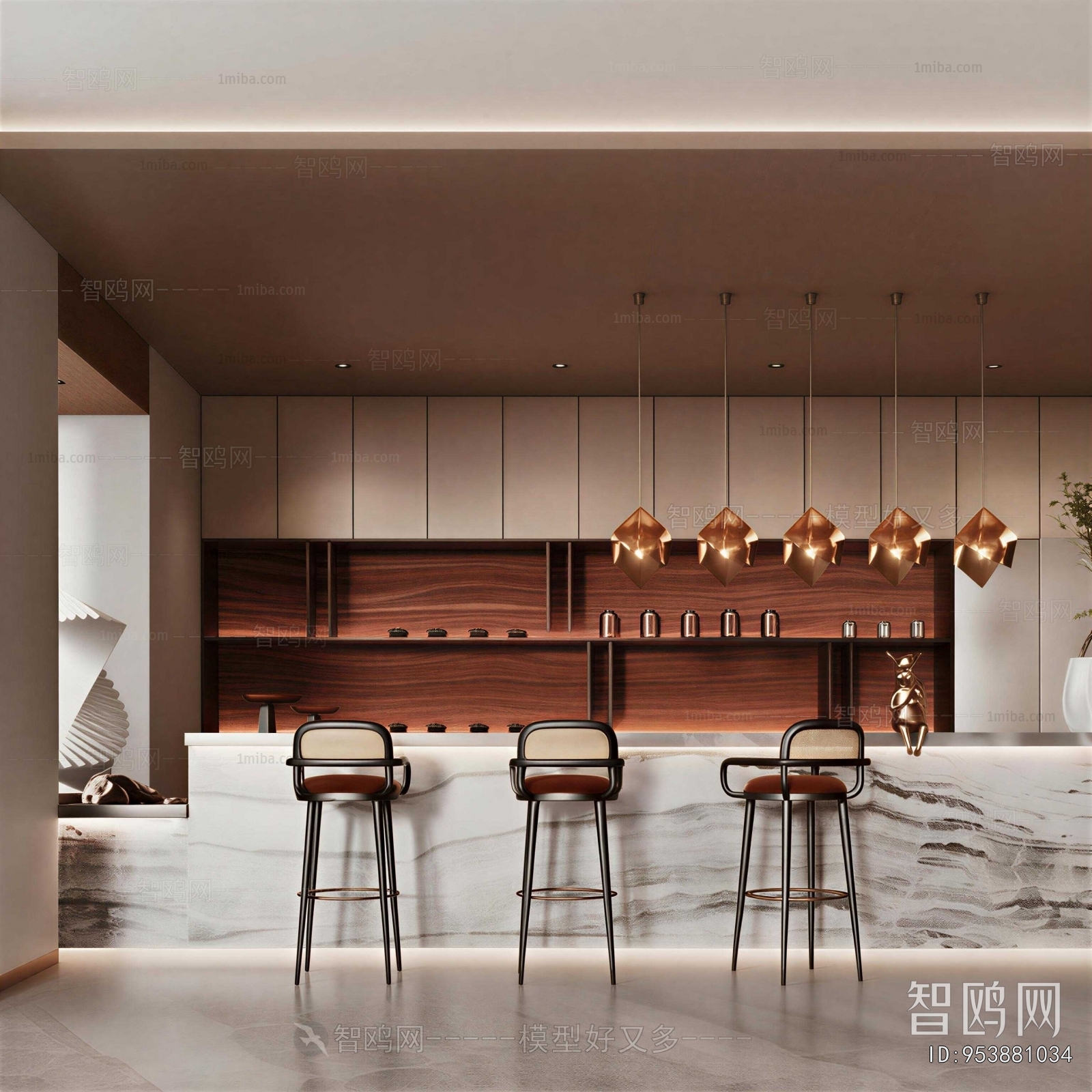 Modern Counter Bar