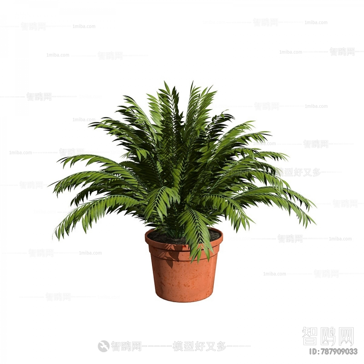 Modern Ground Green Plant Potted Plants