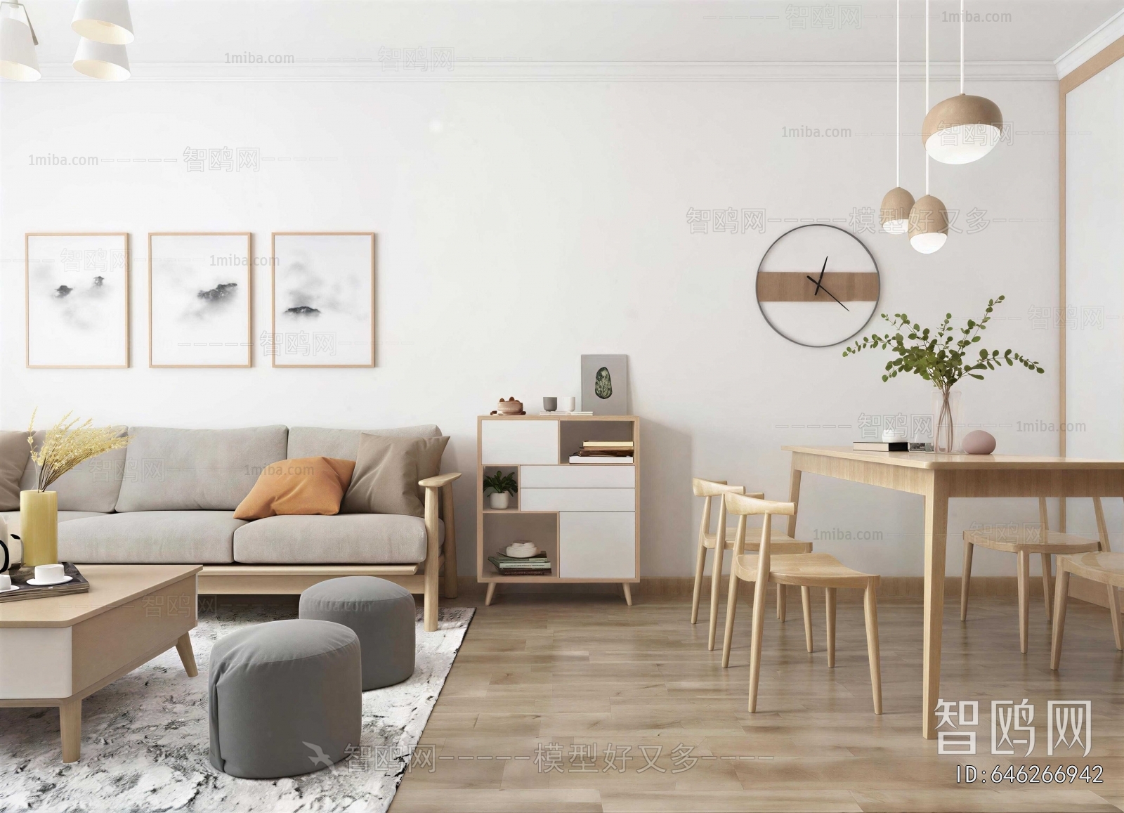 Nordic Style A Living Room