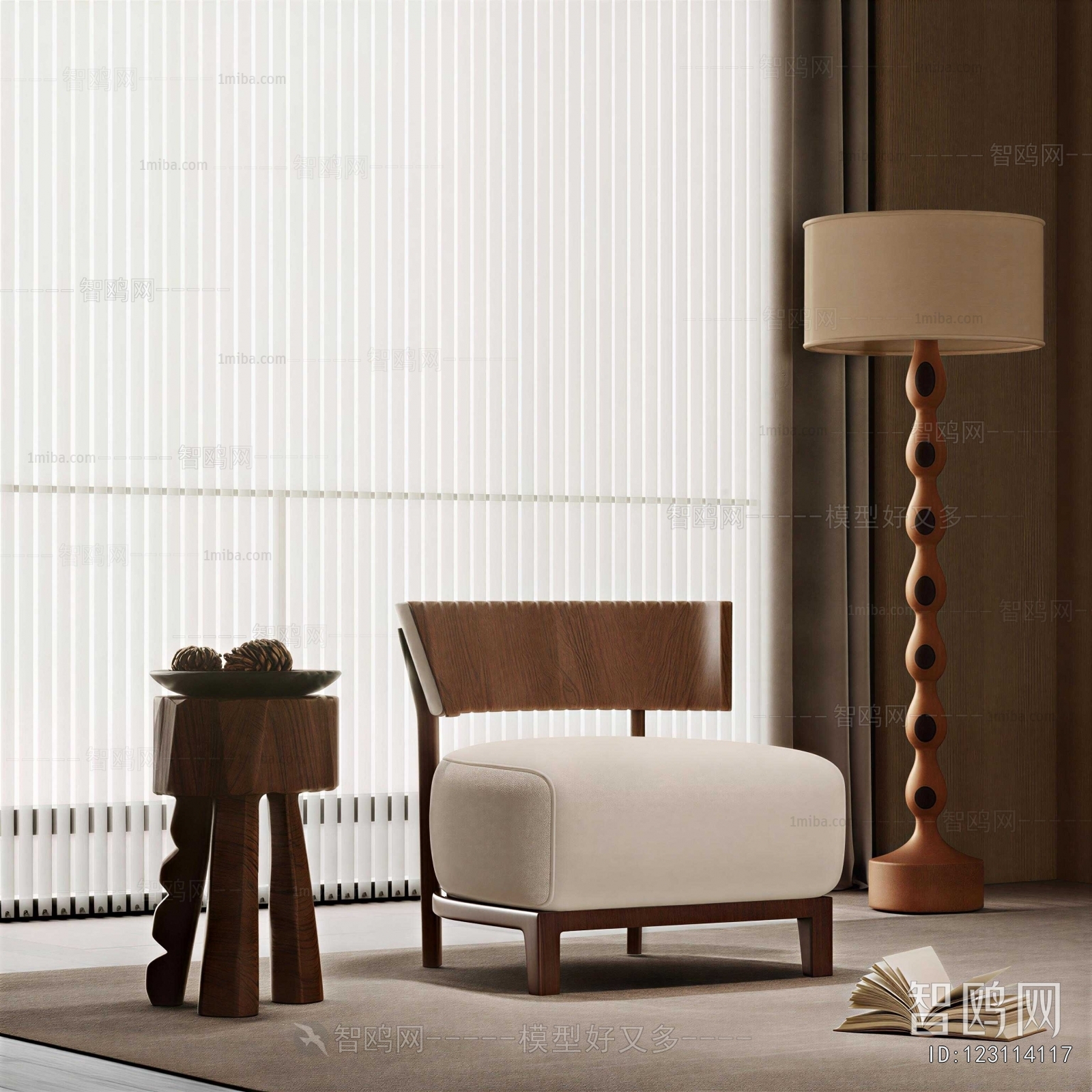 New Chinese Style Lounge Chair