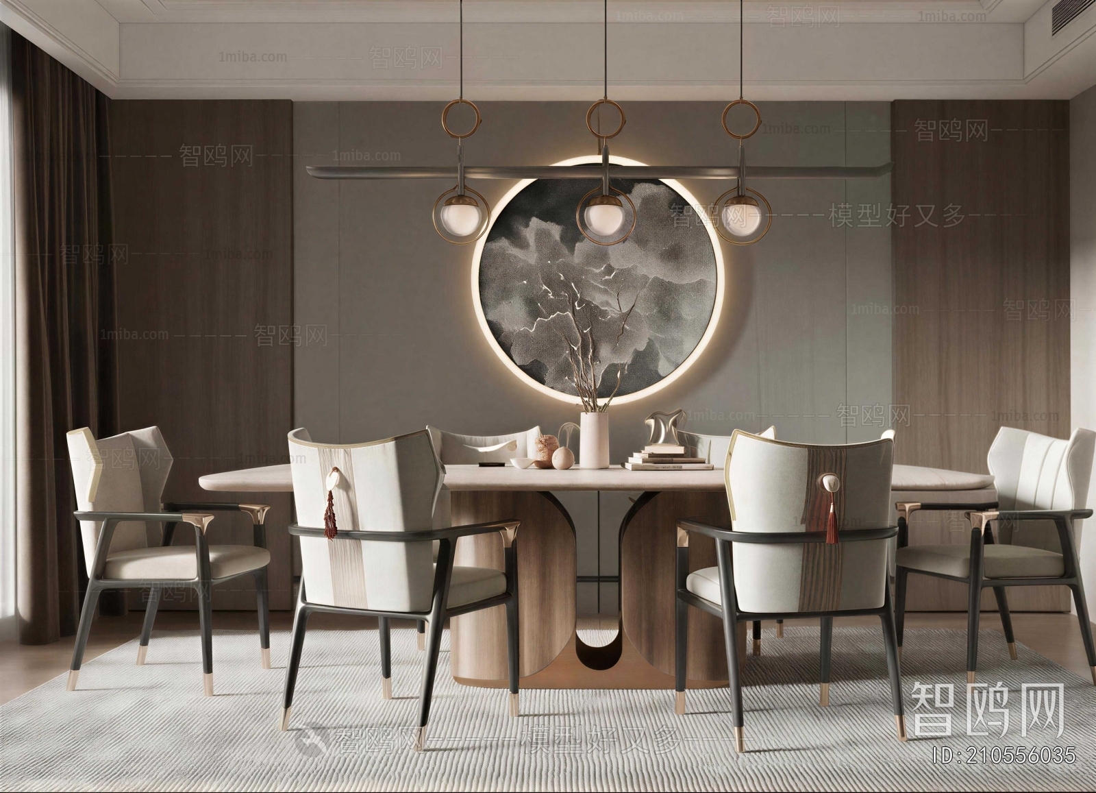 New Chinese Style Dining Room
