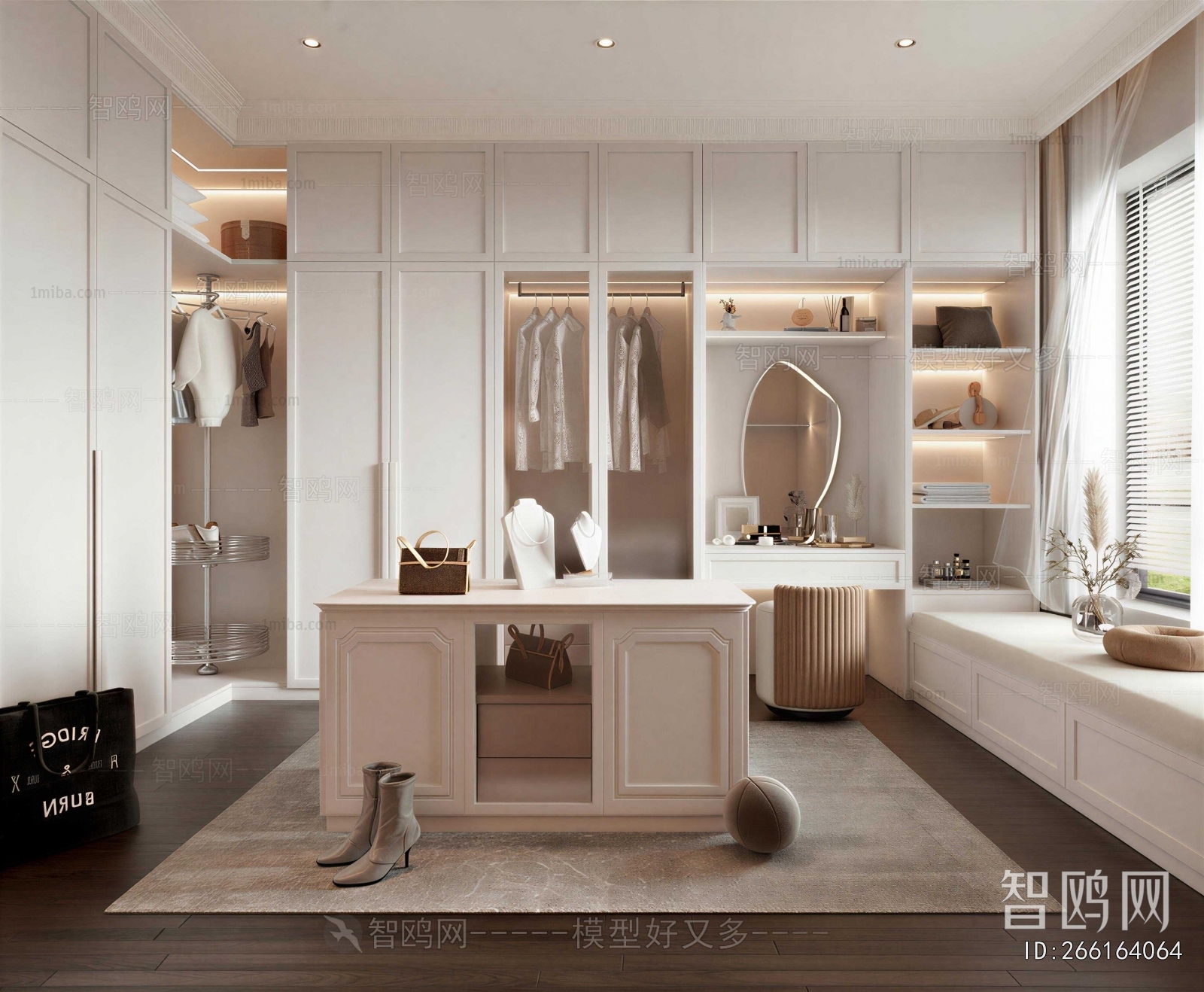 Modern Clothes Storage Area