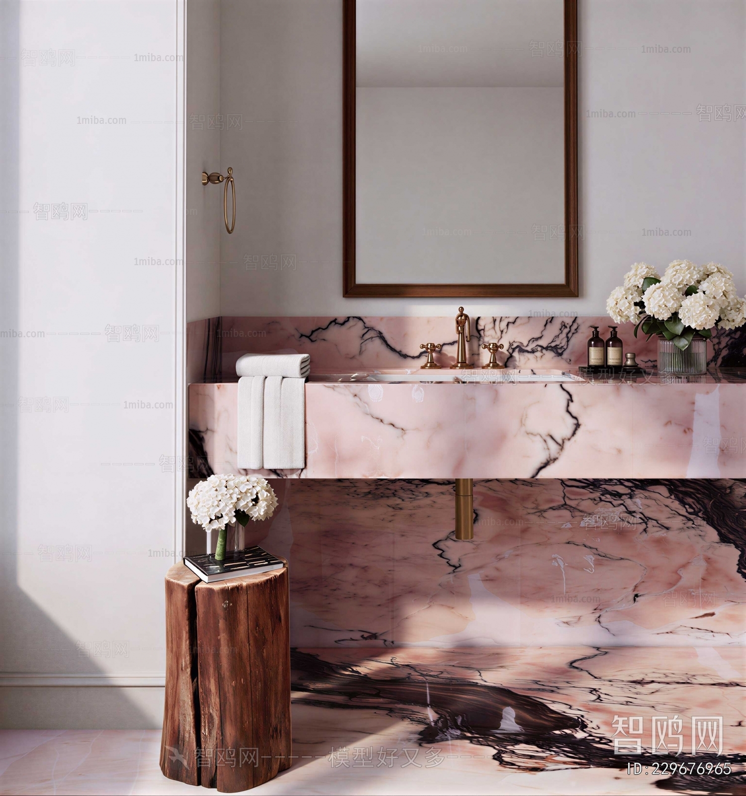 French Style Bathroom Cabinet