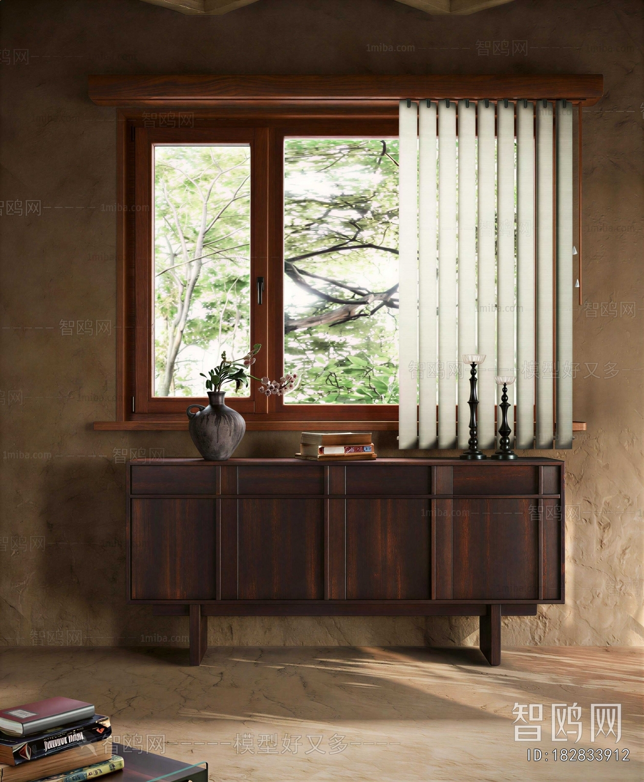 New Chinese Style Entrance Cabinet