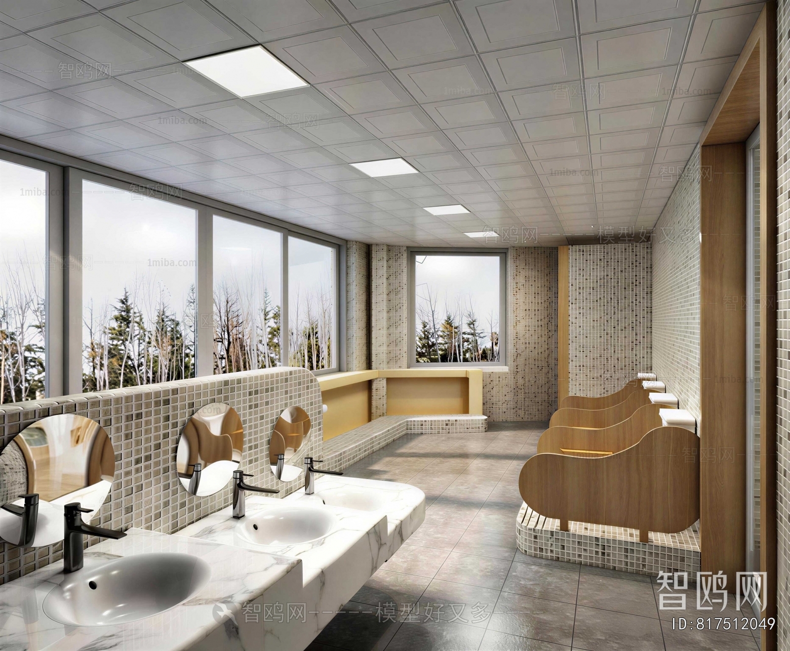 Modern Public Toilet