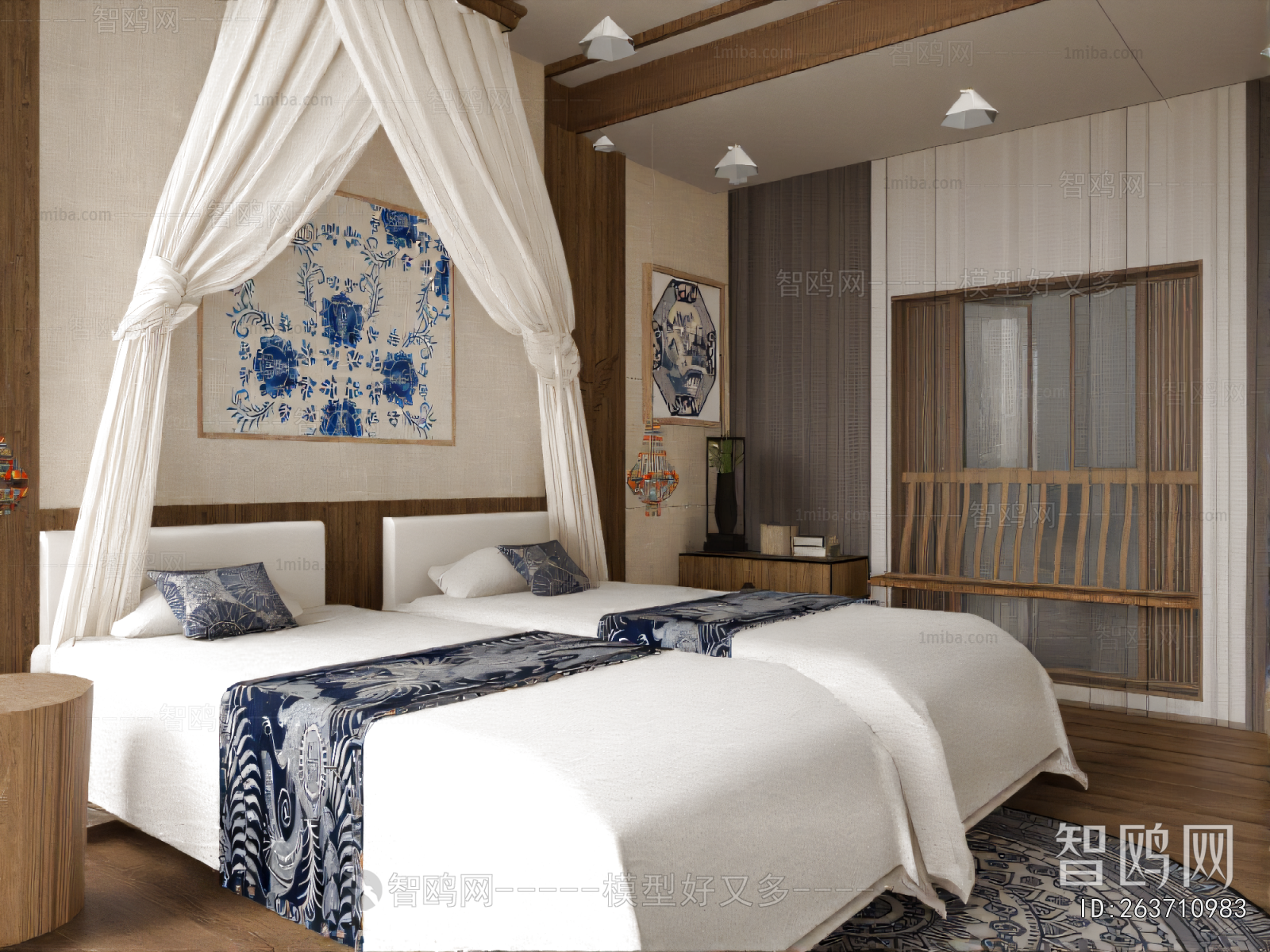 New Chinese Style Guest Room