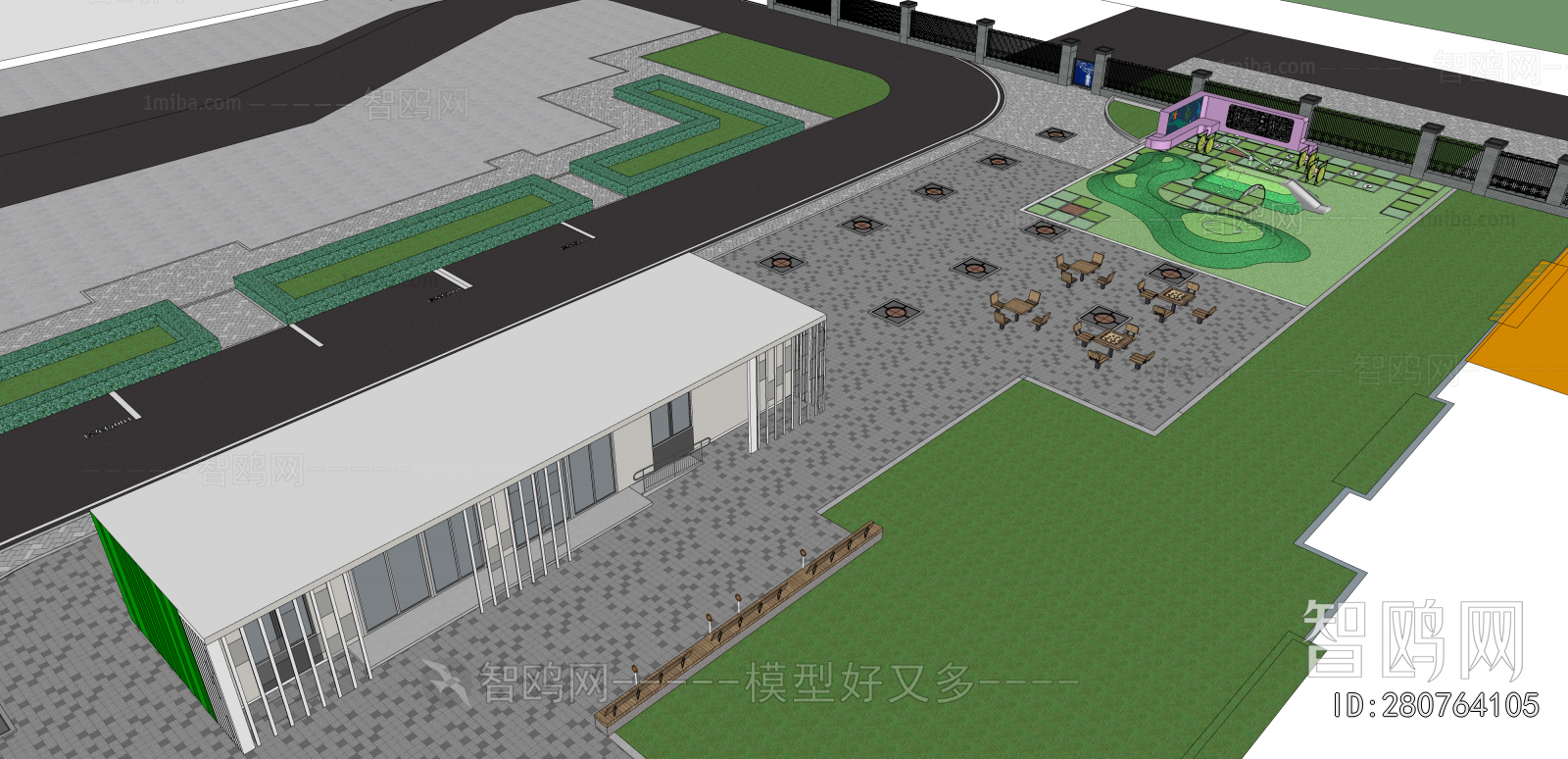 Modern Park Landscape