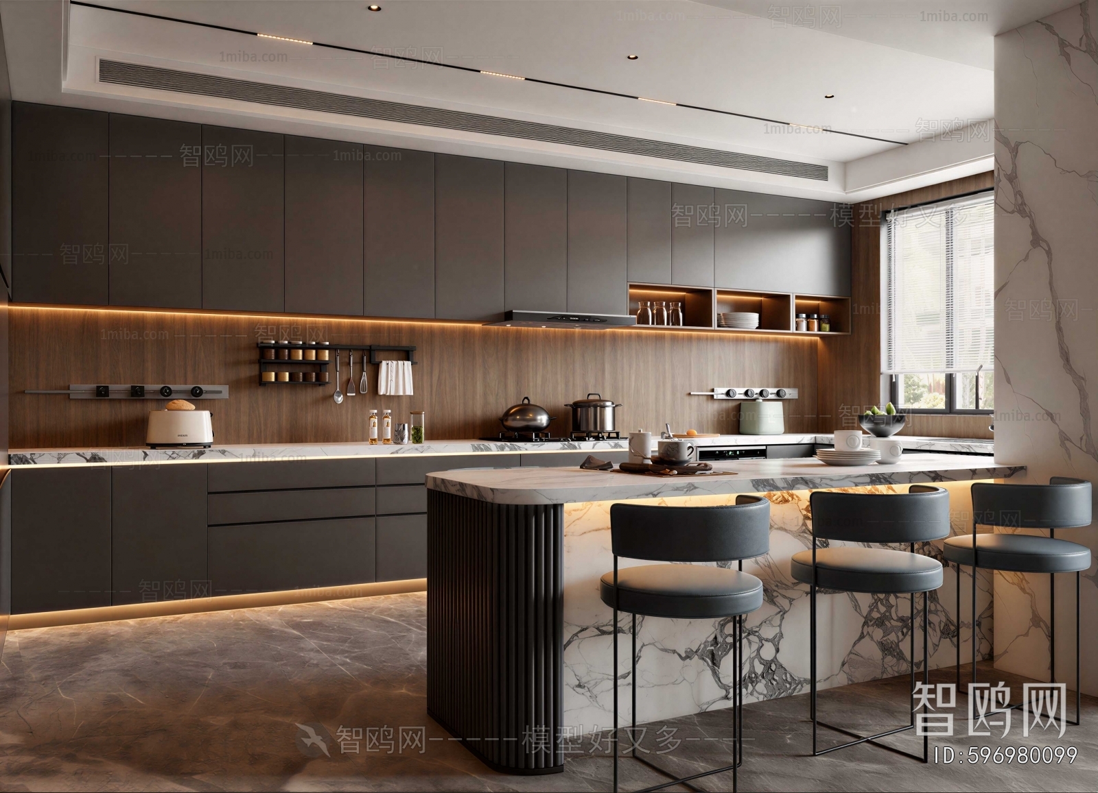 Modern Open Kitchen