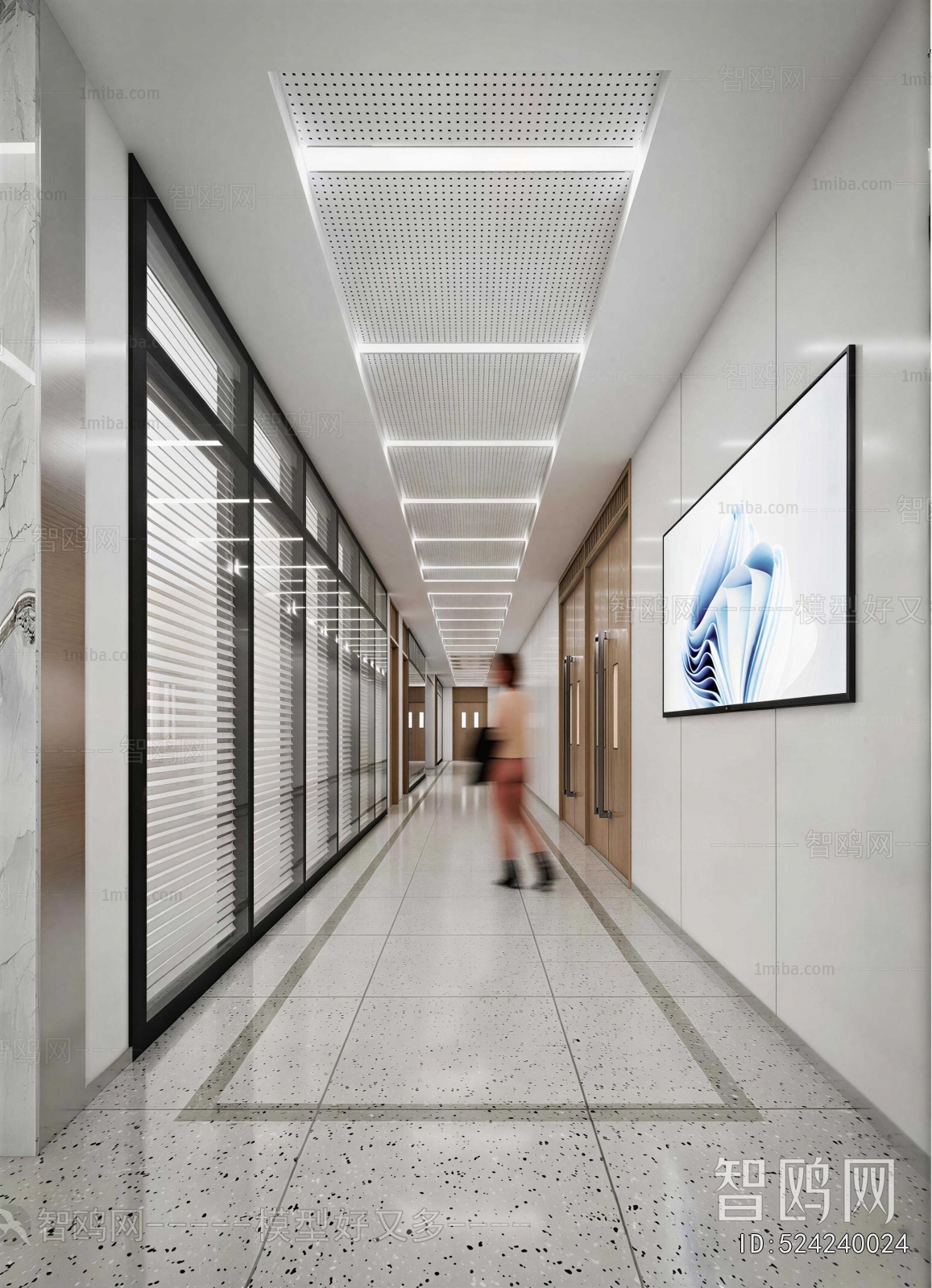 Modern Office Aisle