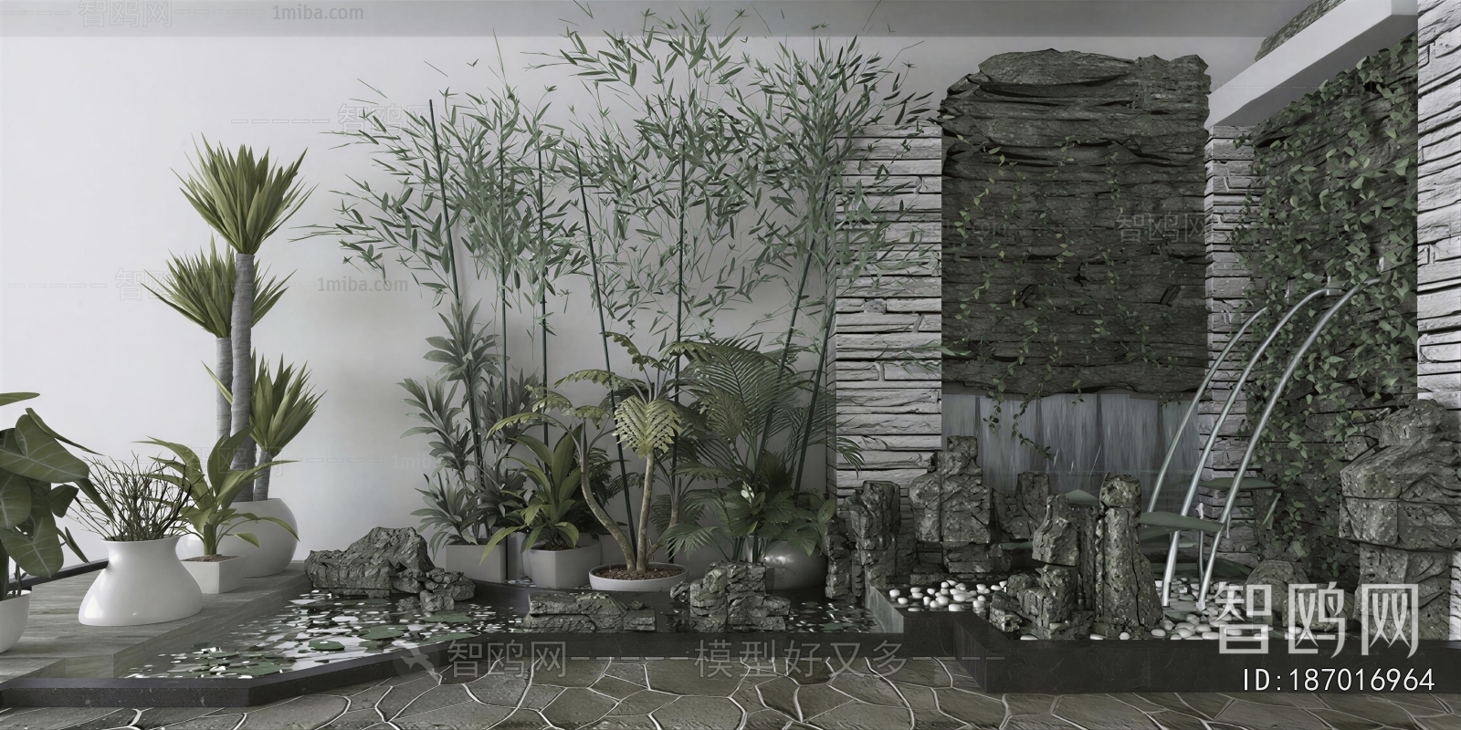 New Chinese Style Plant Landscaping