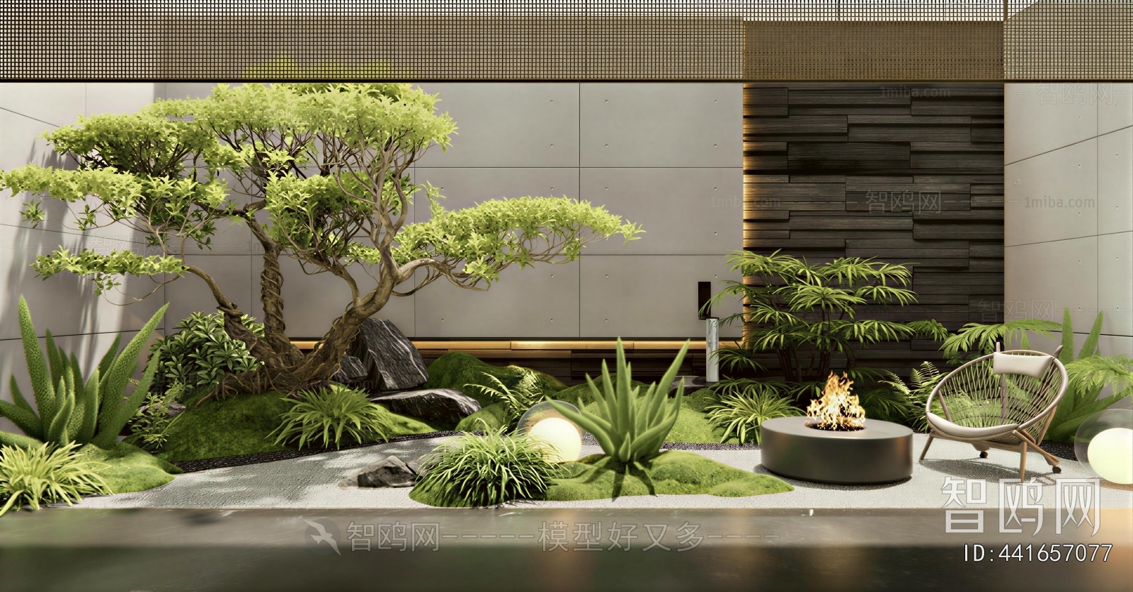 New Chinese Style Courtyard/landscape