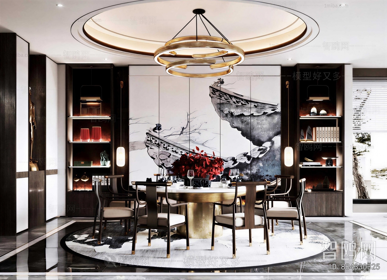 New Chinese Style Dining Room