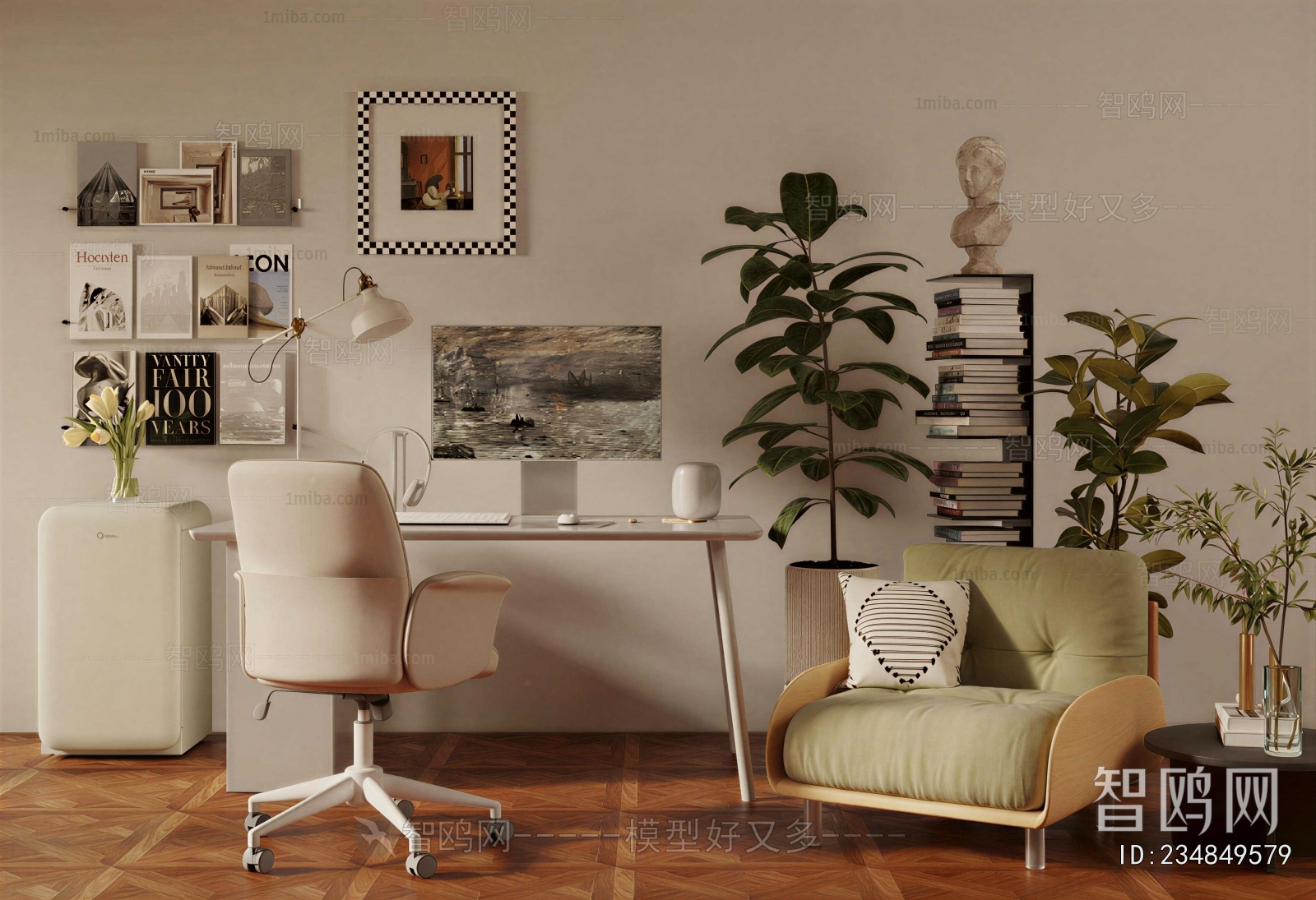 Modern Computer Desk And Chair