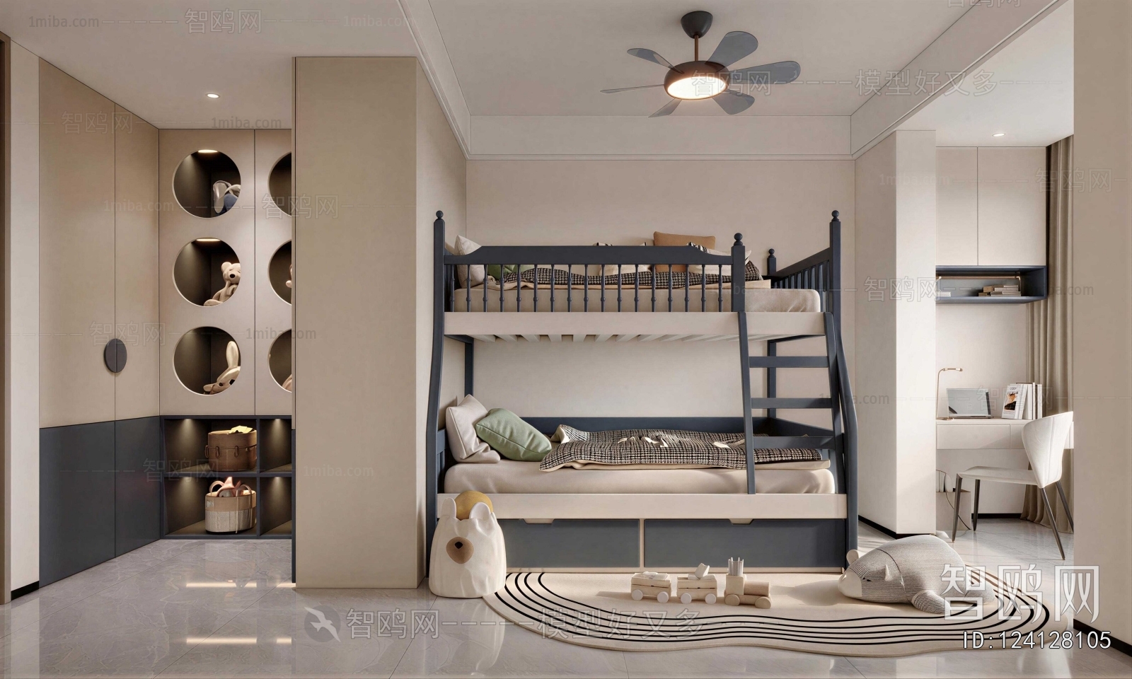 Modern Boy's Room And Son's Room