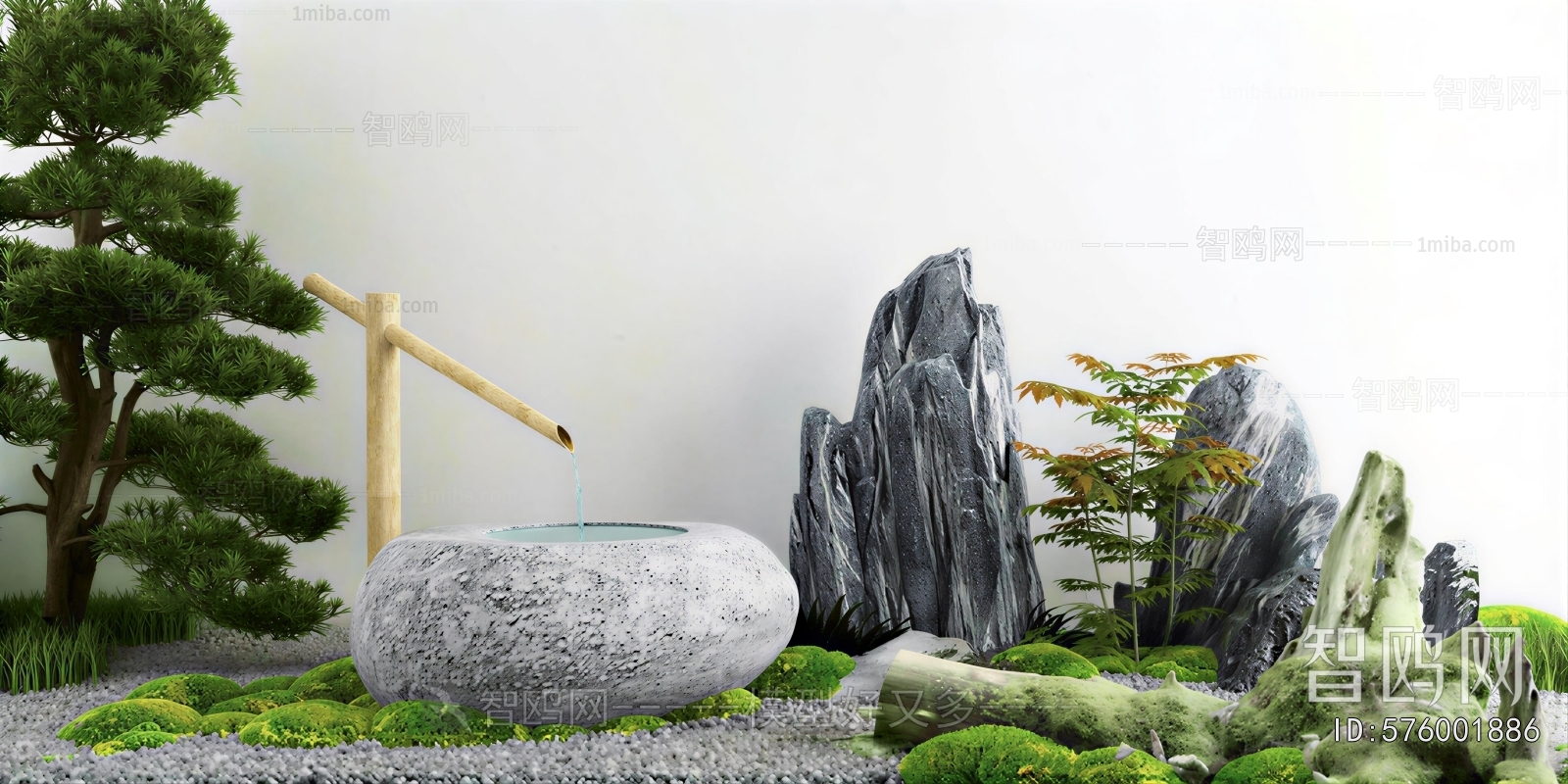 Japanese Style Rockery Waterscape