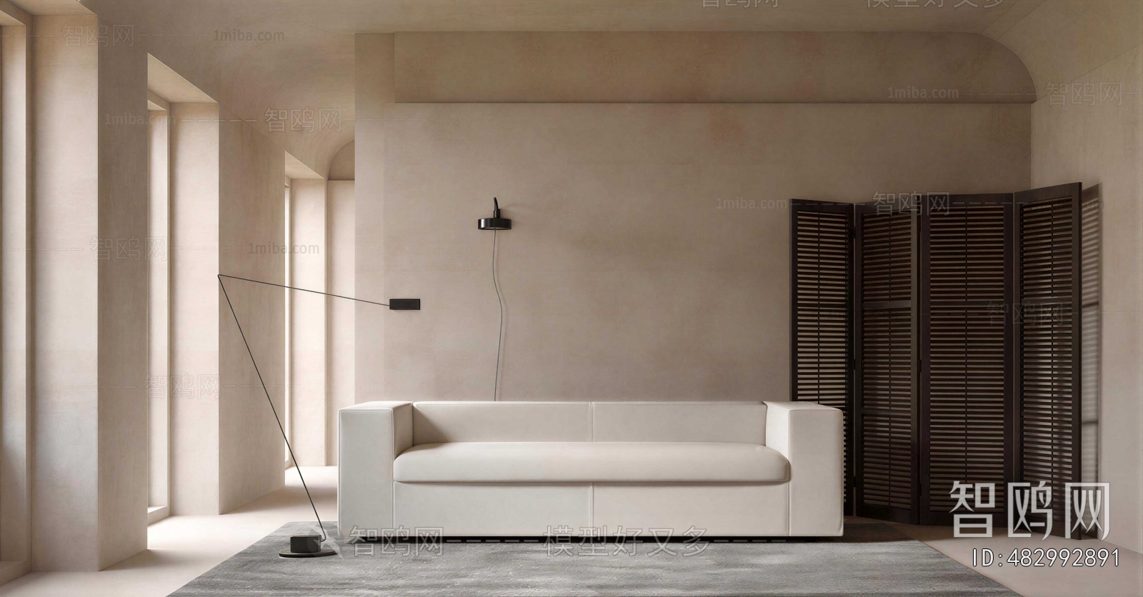Modern Three-seat Sofa