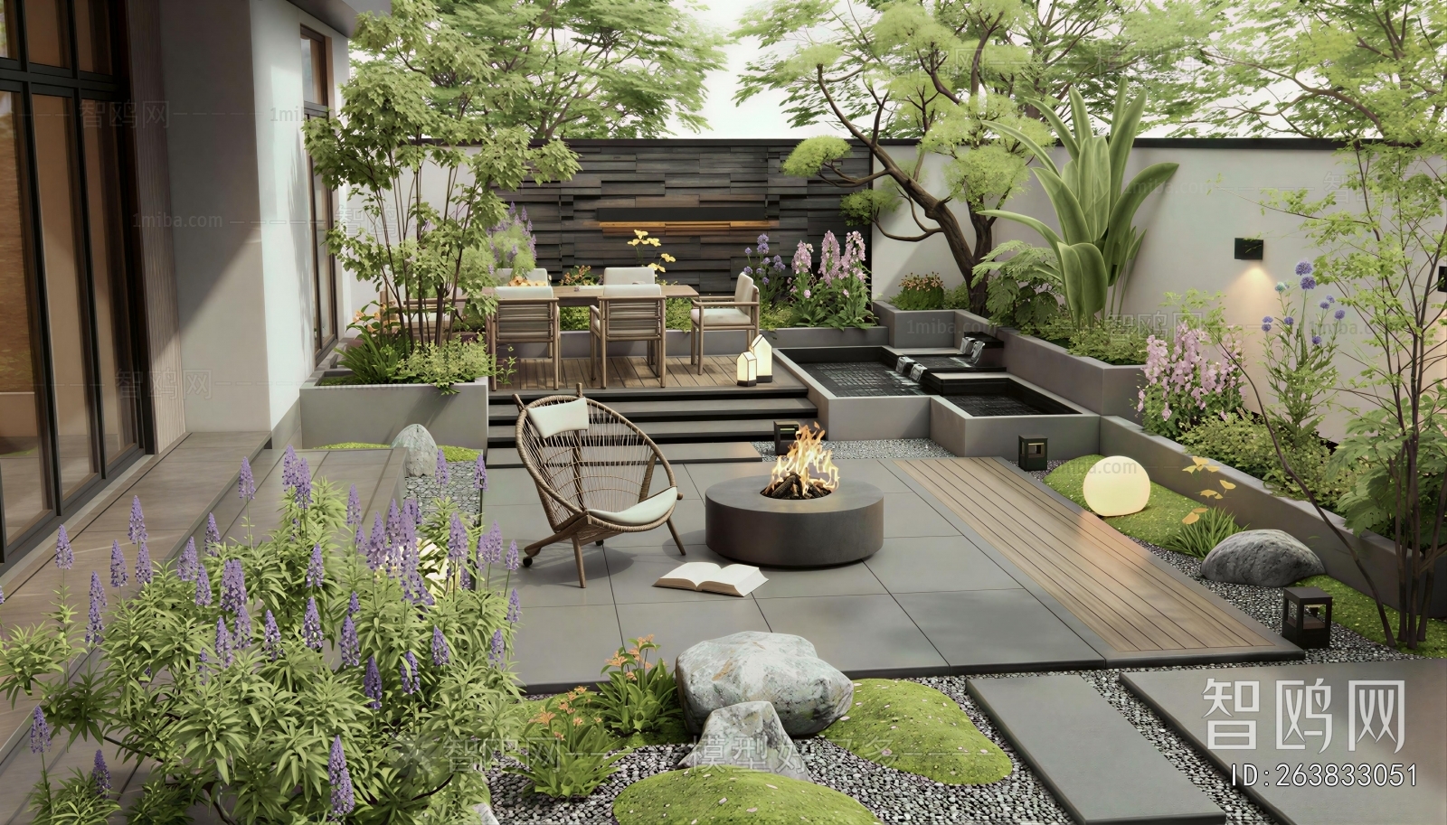 Modern Courtyard/landscape