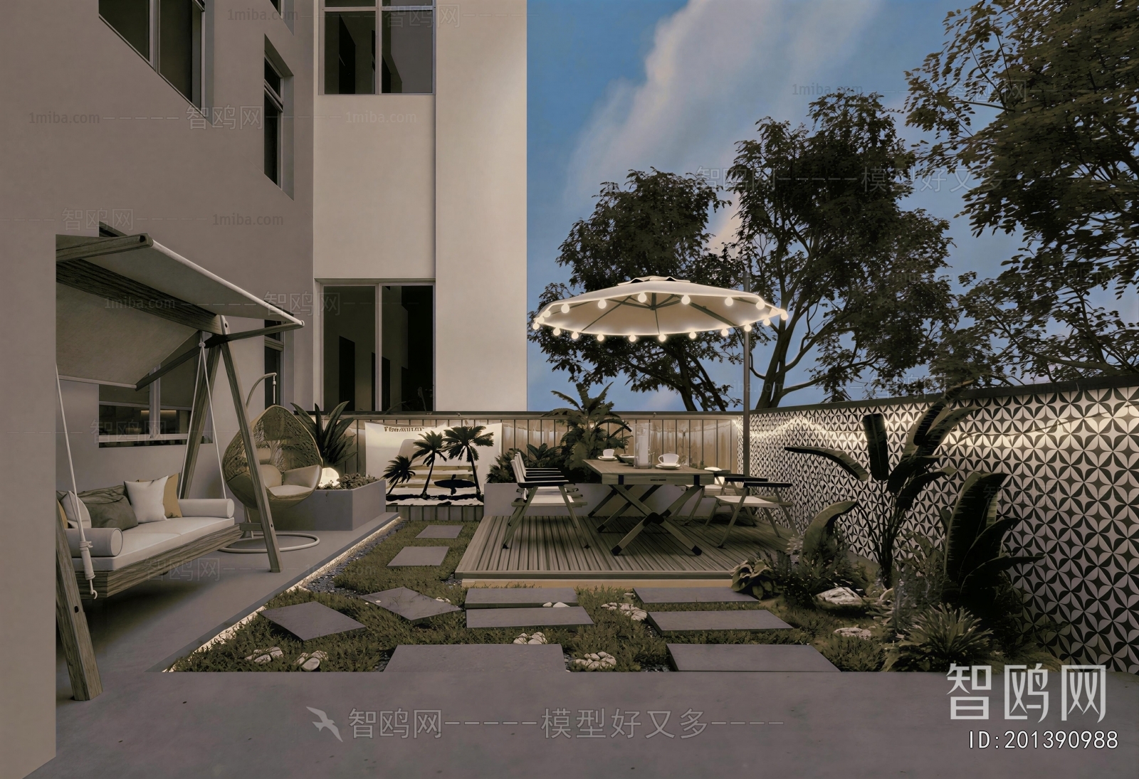 Modern Courtyard/landscape
