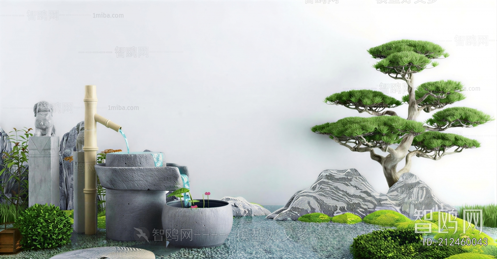 New Chinese Style Rockery Waterscape