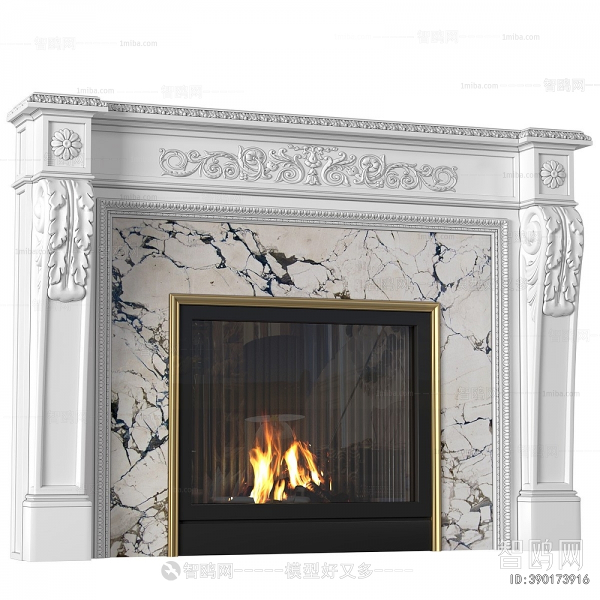 European Style Fireplace