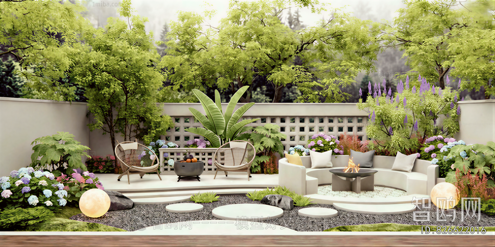 Modern Courtyard/landscape