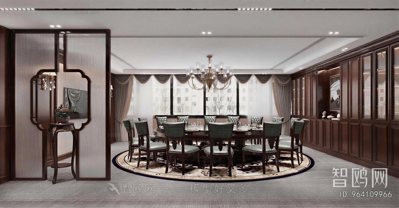New Chinese Style Dining Room