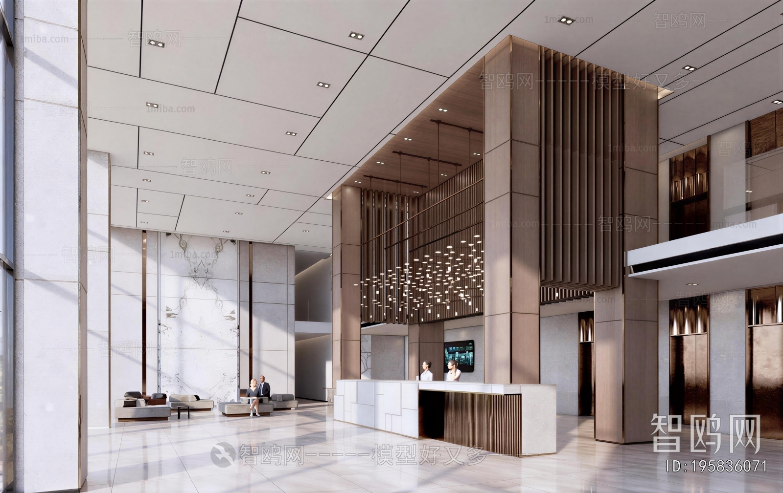 Modern Office Reception Desk