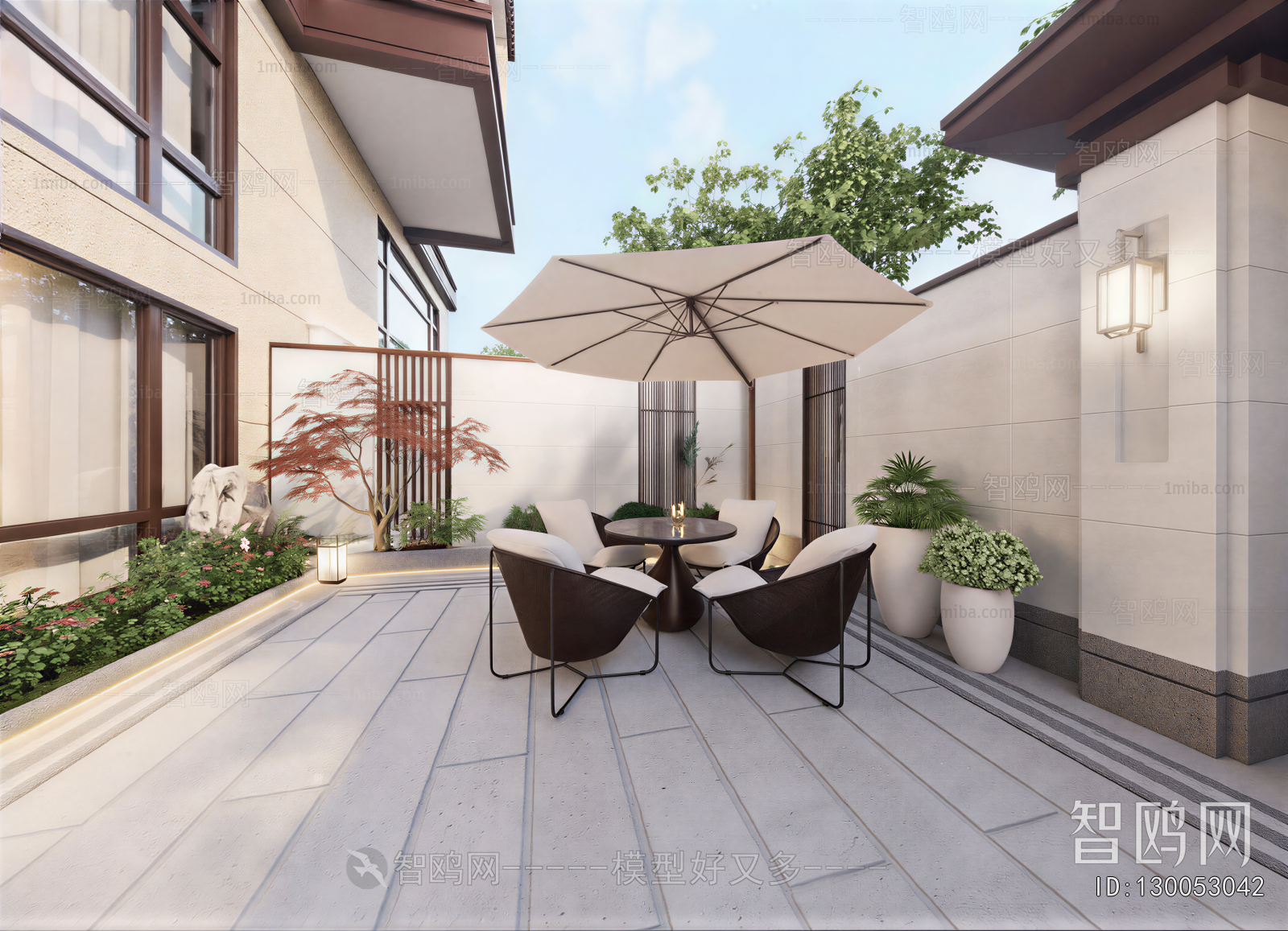 New Chinese Style Courtyard/landscape