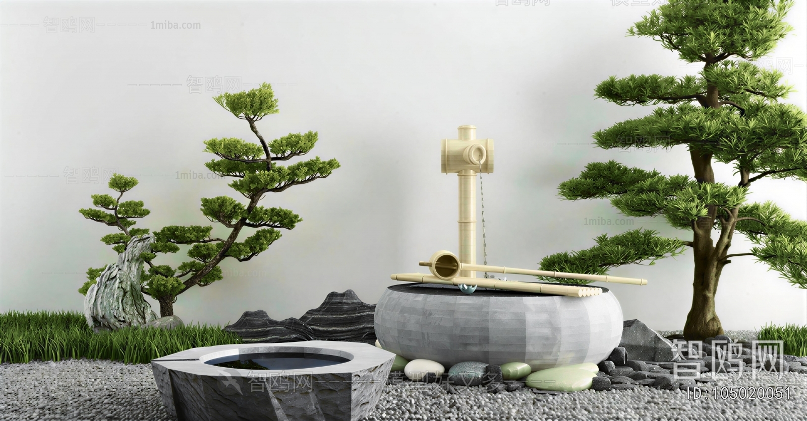 Japanese Style Rockery Waterscape