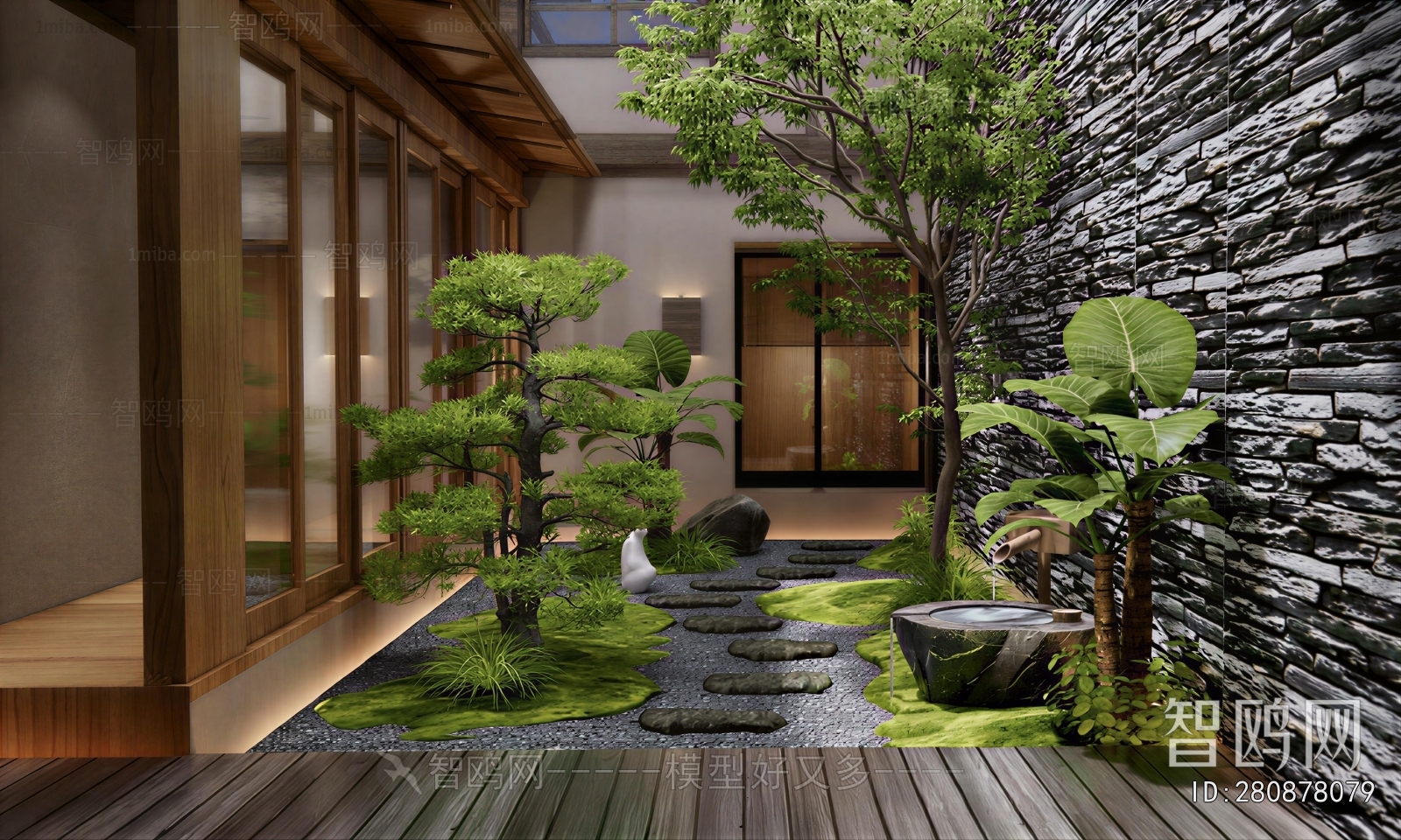 Japanese Style Courtyard/landscape