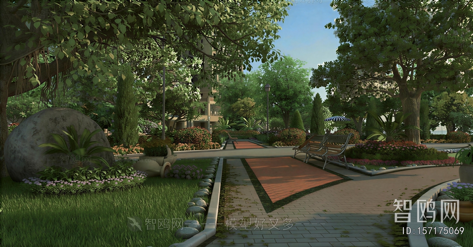 Modern Courtyard/landscape