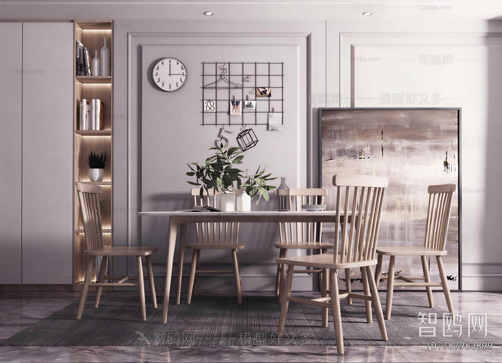 Nordic Style Dining Table And Chairs