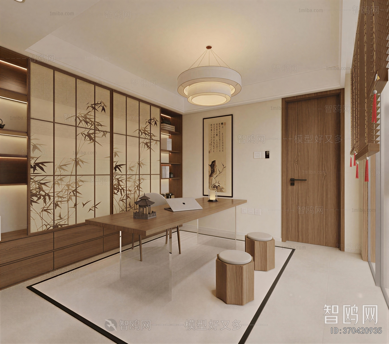 New Chinese Style Study Space