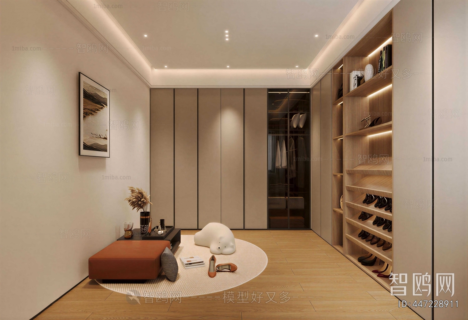Modern Clothes Storage Area