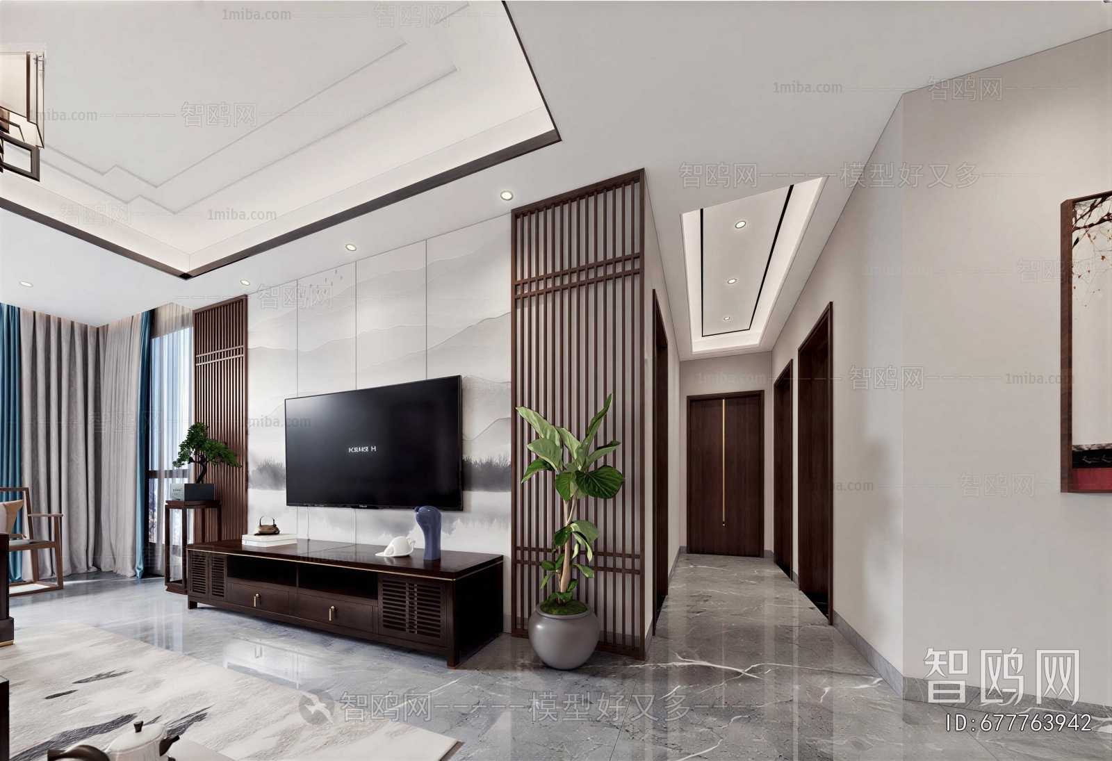 New Chinese Style Hallway